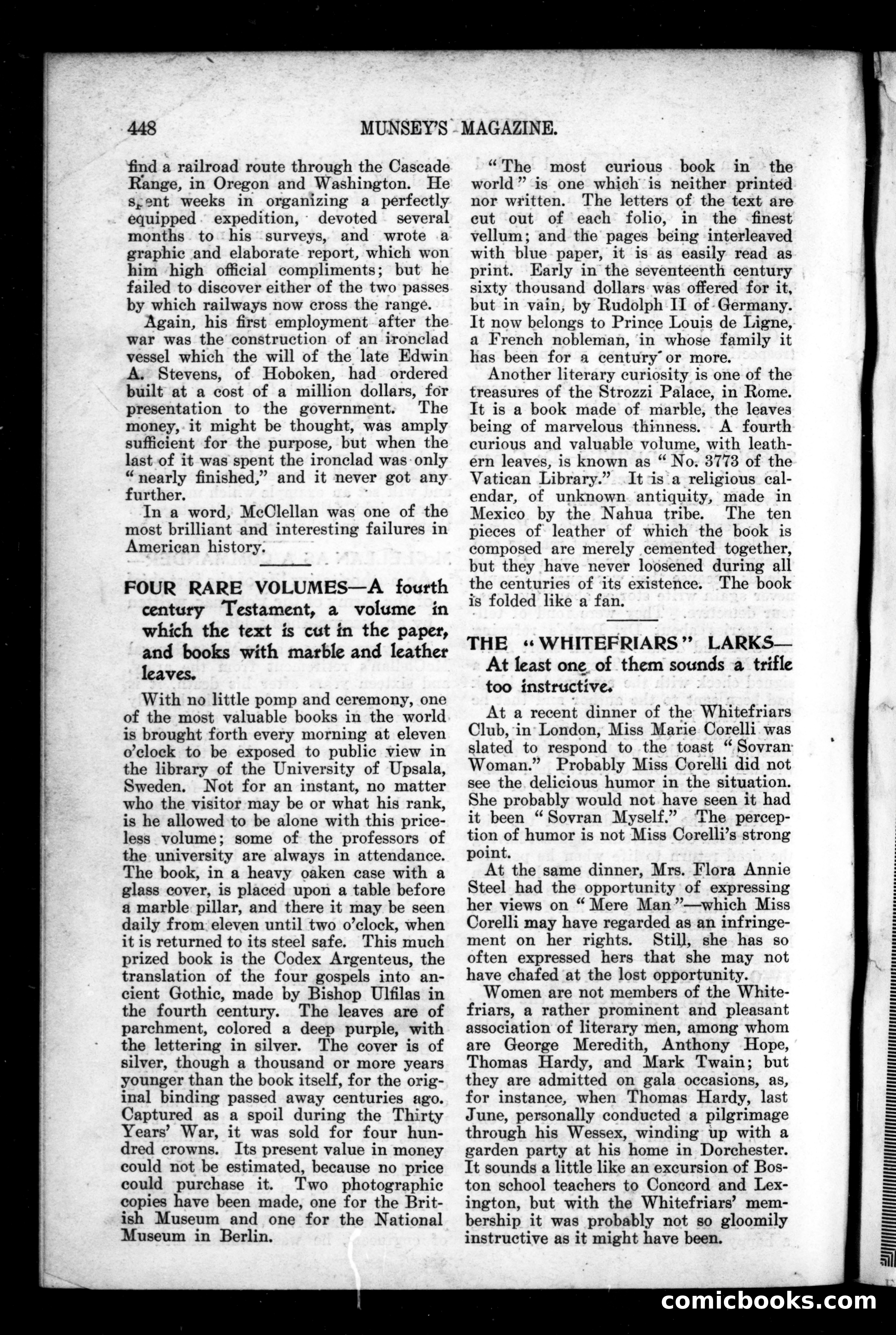 Munsey's Magazine, December 1901 — page 148 of 148
