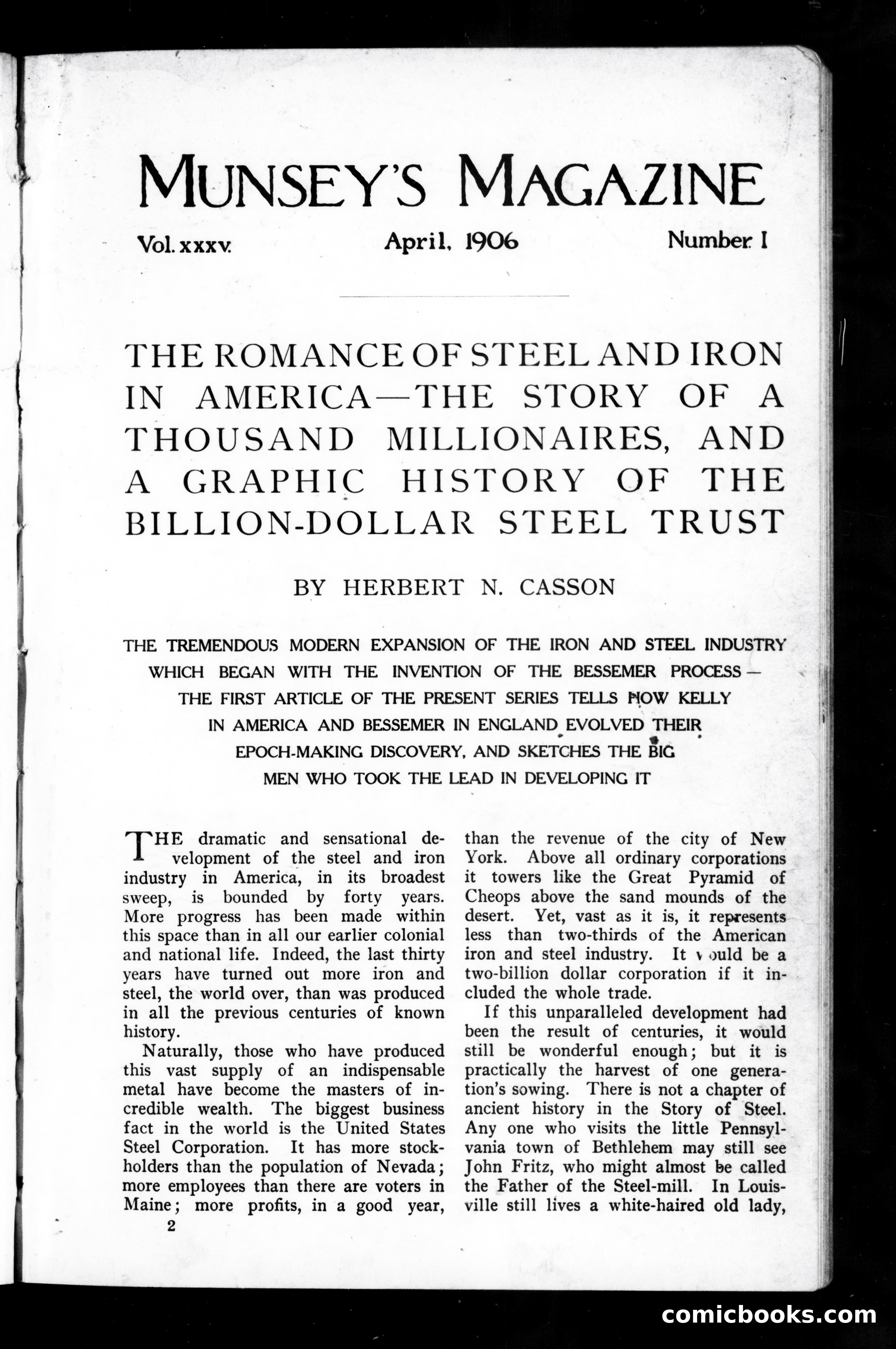 Munsey's Magazine, April 1906 — page 5 of 134