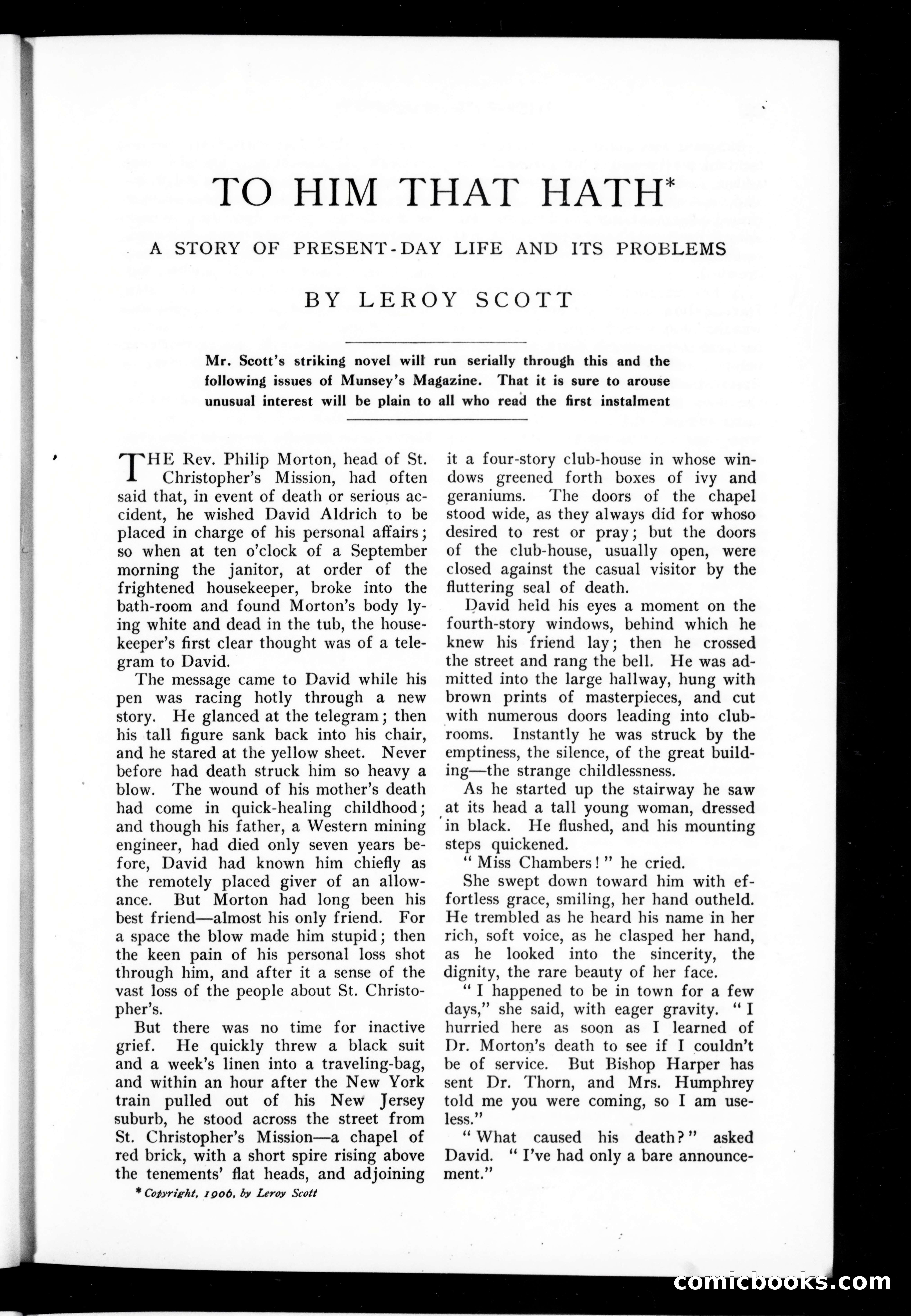 Munsey's Magazine, October 1906 — page 39 of 302