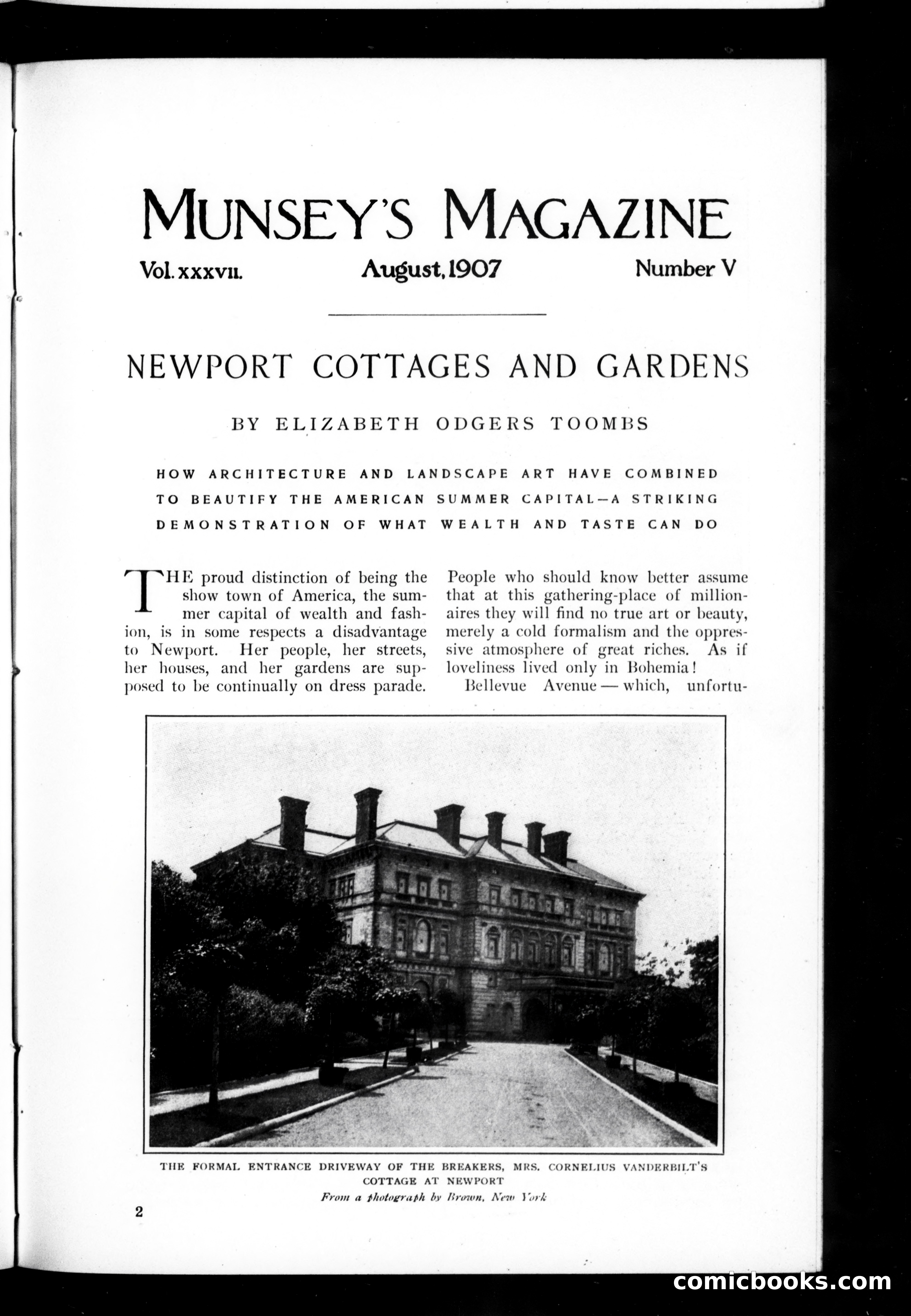 Munsey's Magazine, Vol. XXXVII, No. 5 — page 1 of 136