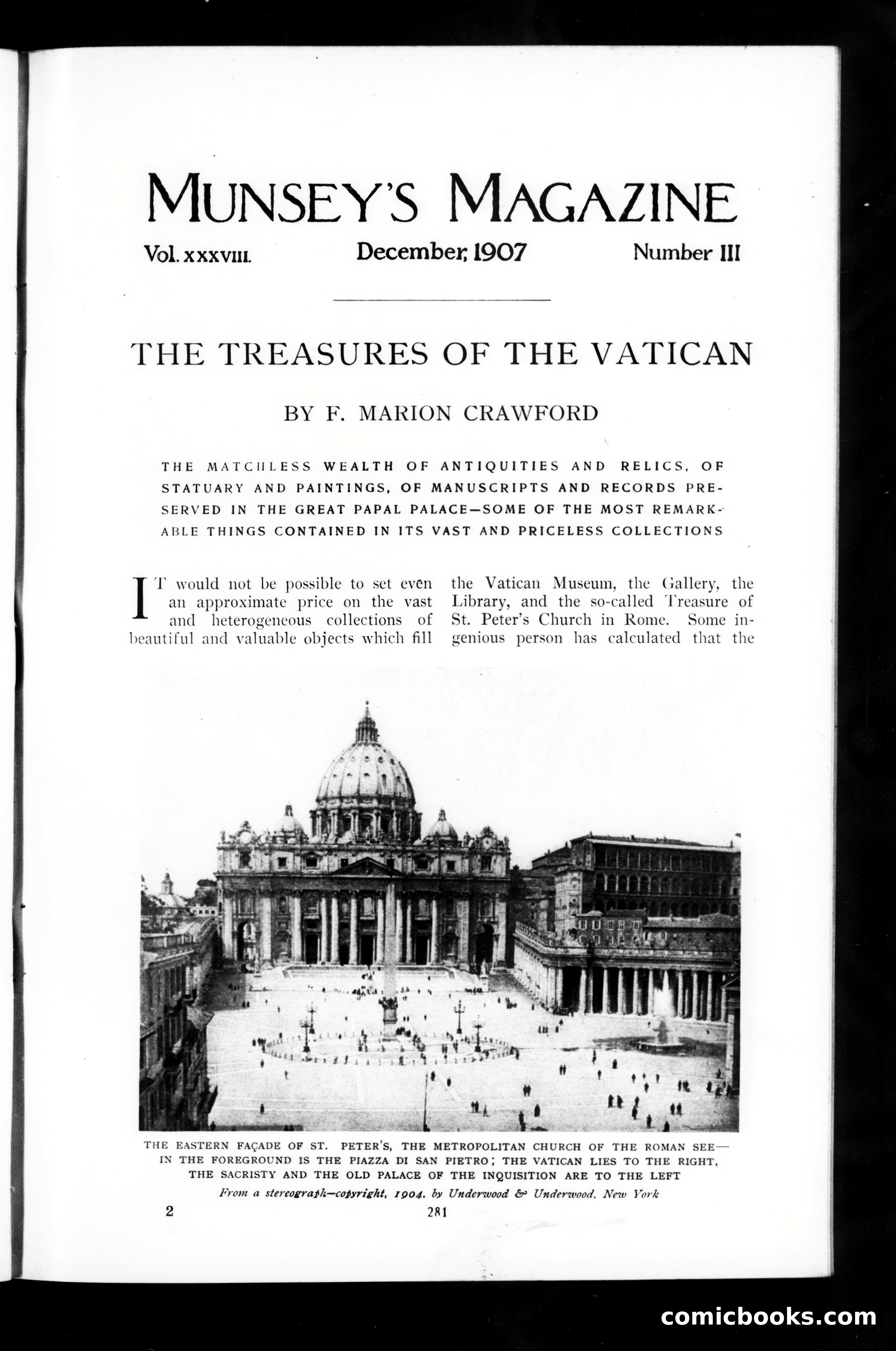 Munsey's Magazine, December 1907 — page 1 of 154