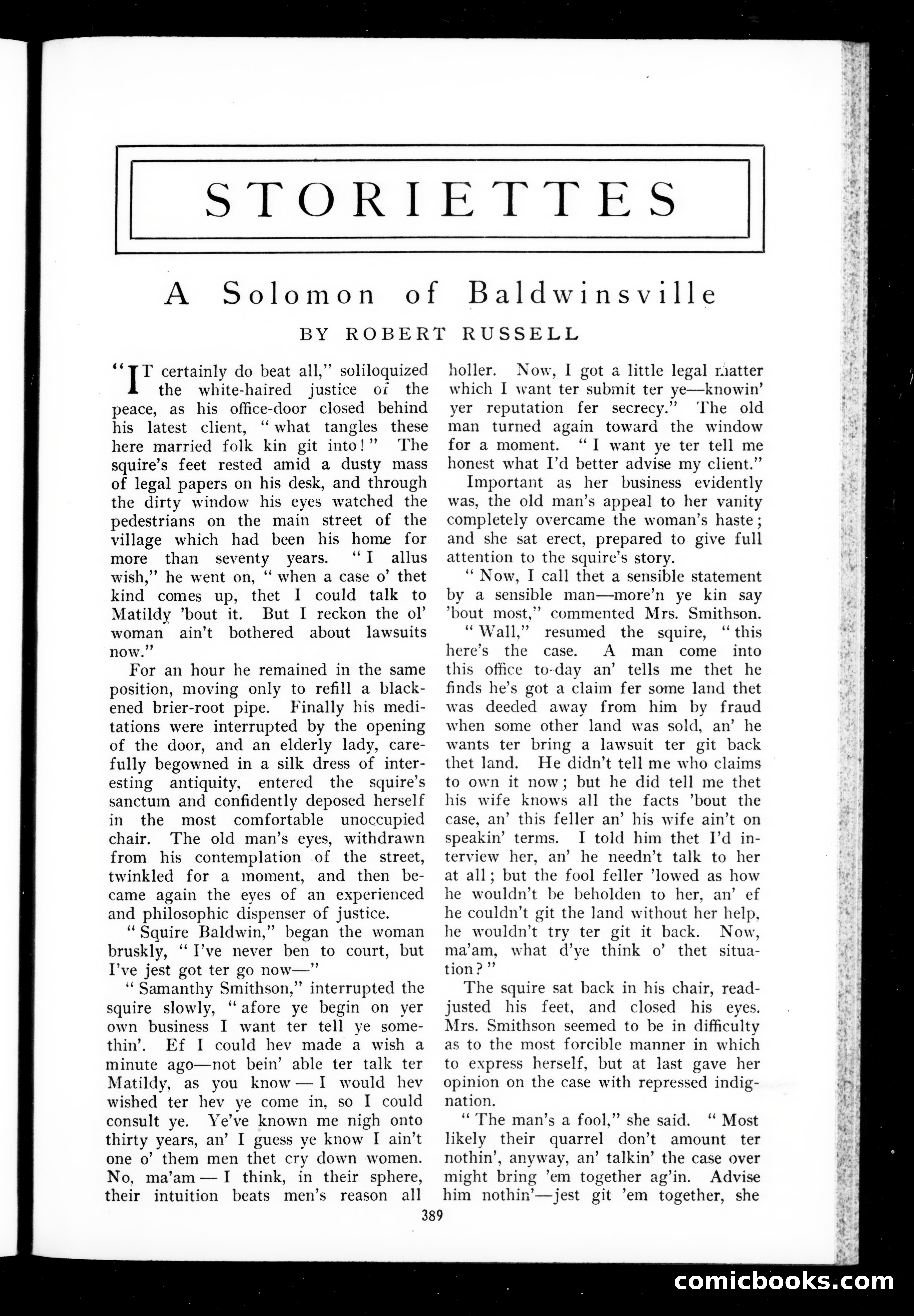 Munsey's Magazine, Vol. 40, No. 3 — page 99 of 142