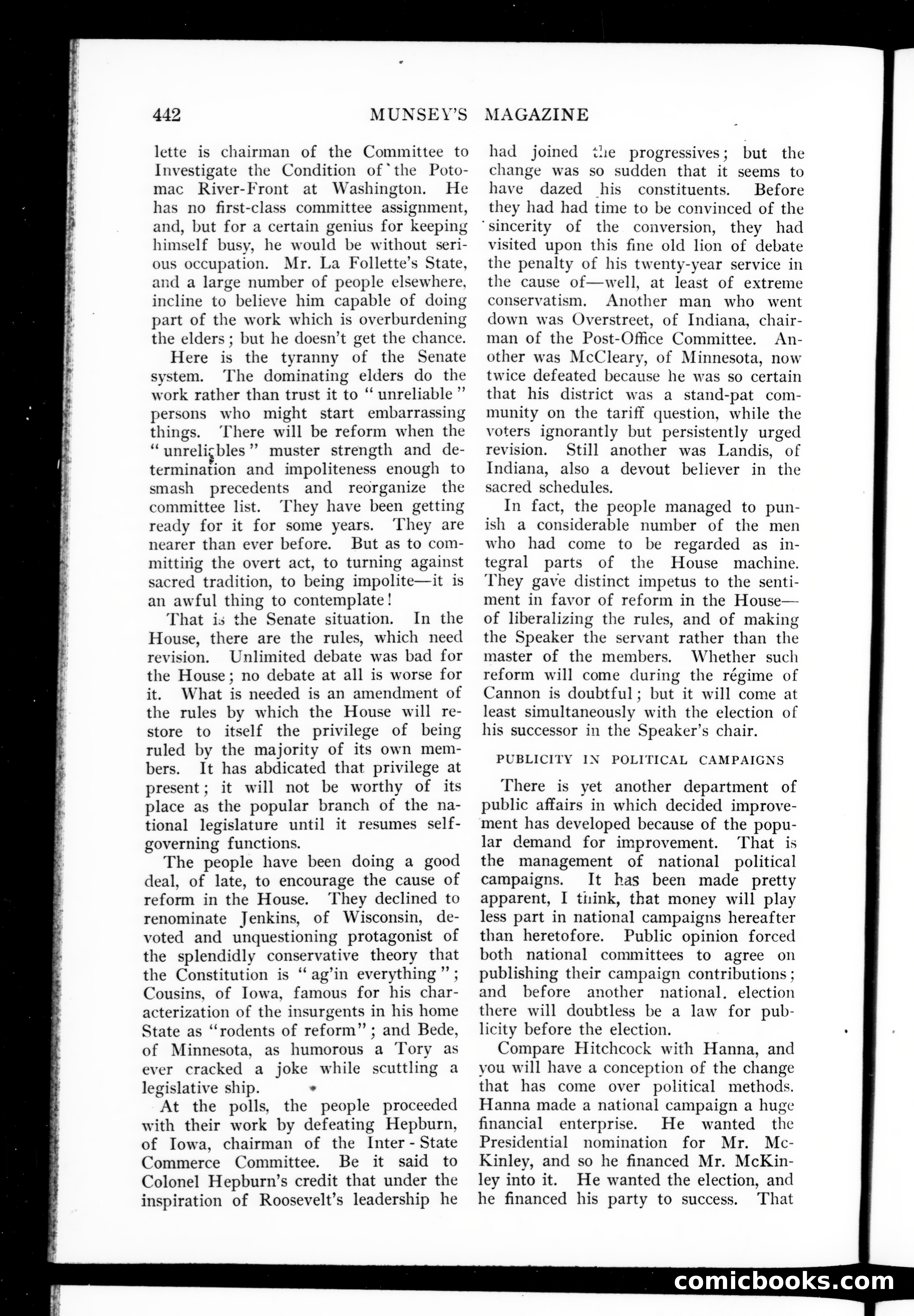 Munsey's Magazine, January 1909 — page 10 of 156