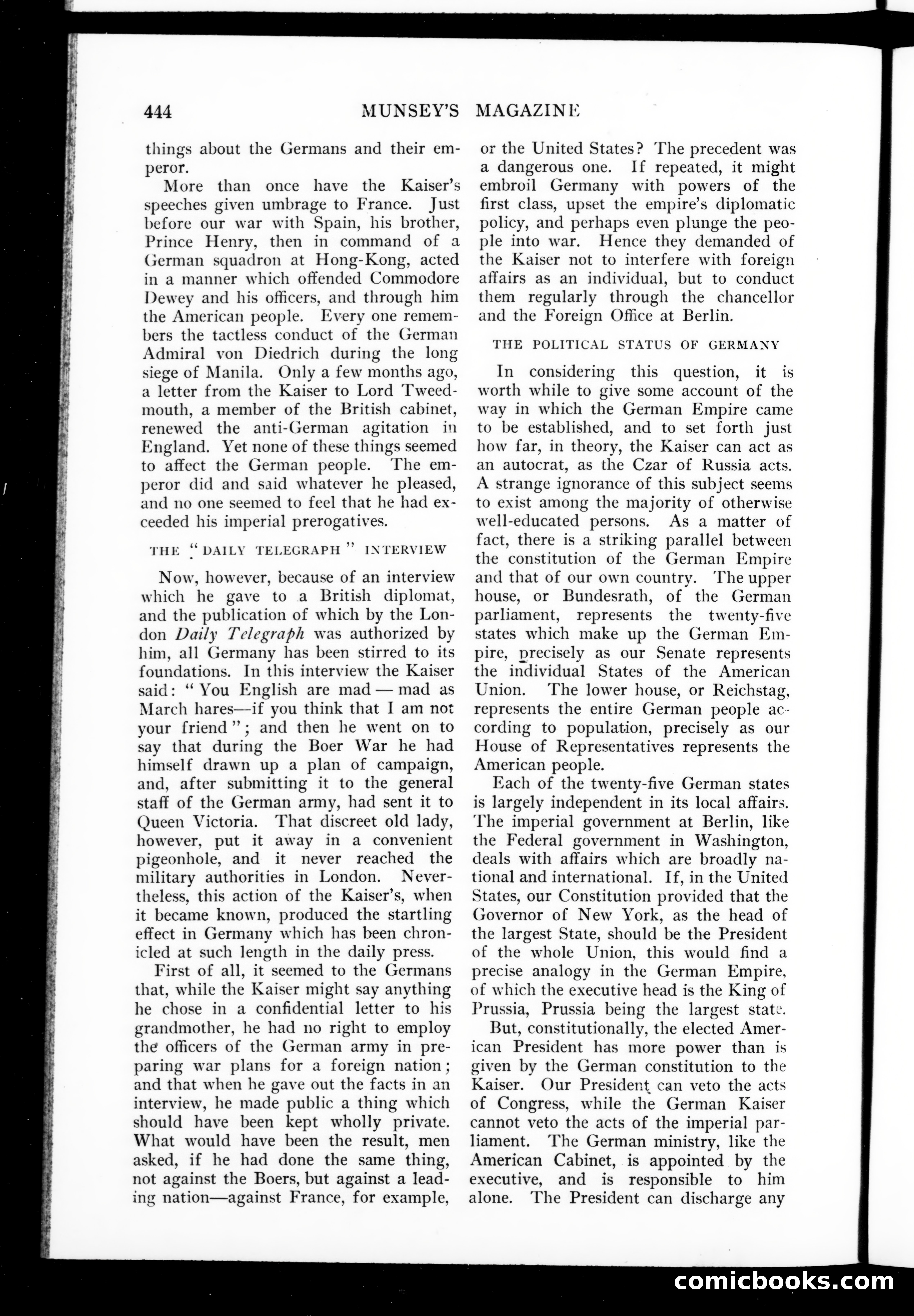 Munsey's Magazine, January 1909 — page 12 of 156
