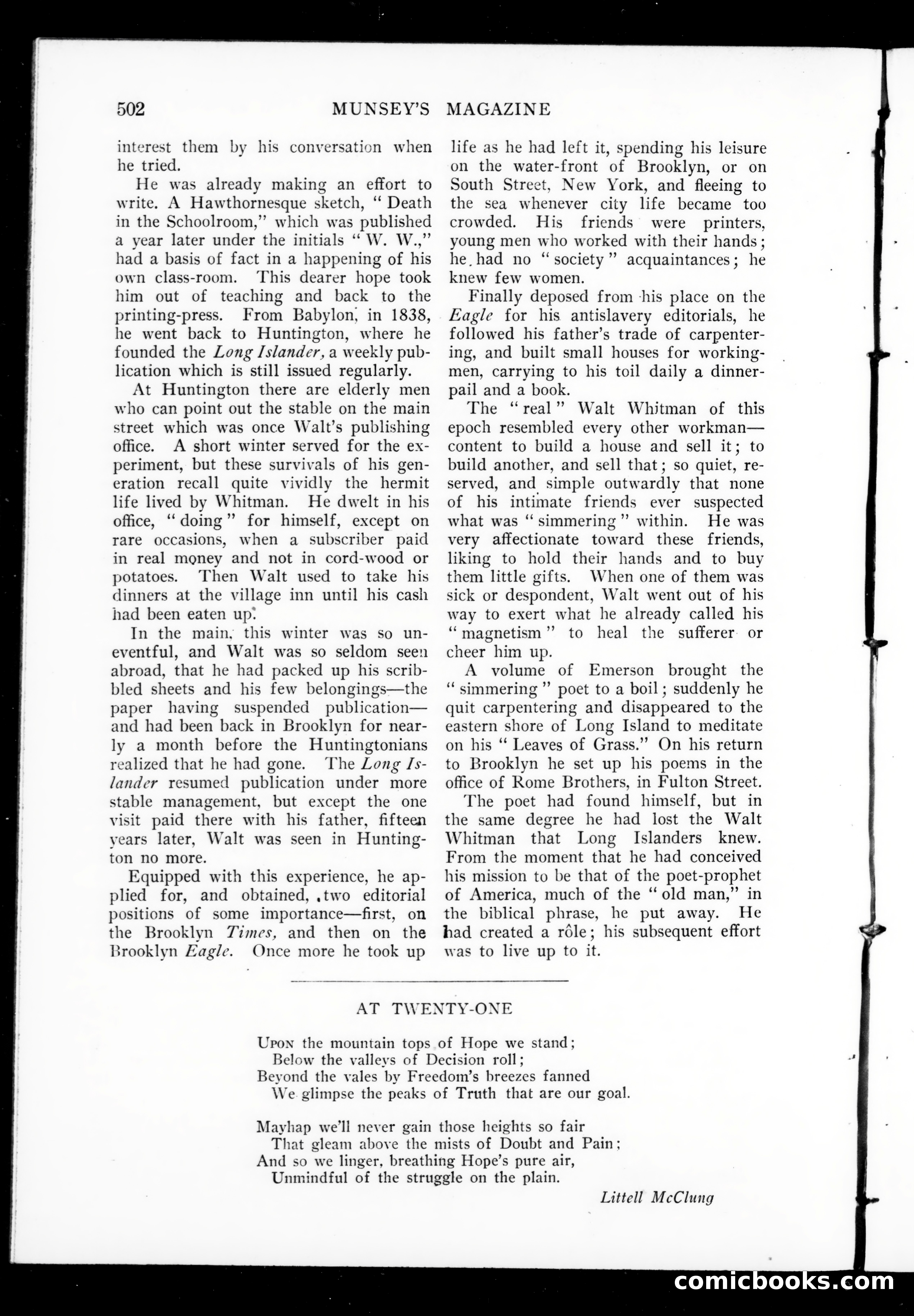 Munsey's Magazine, January 1909 — page 70 of 156