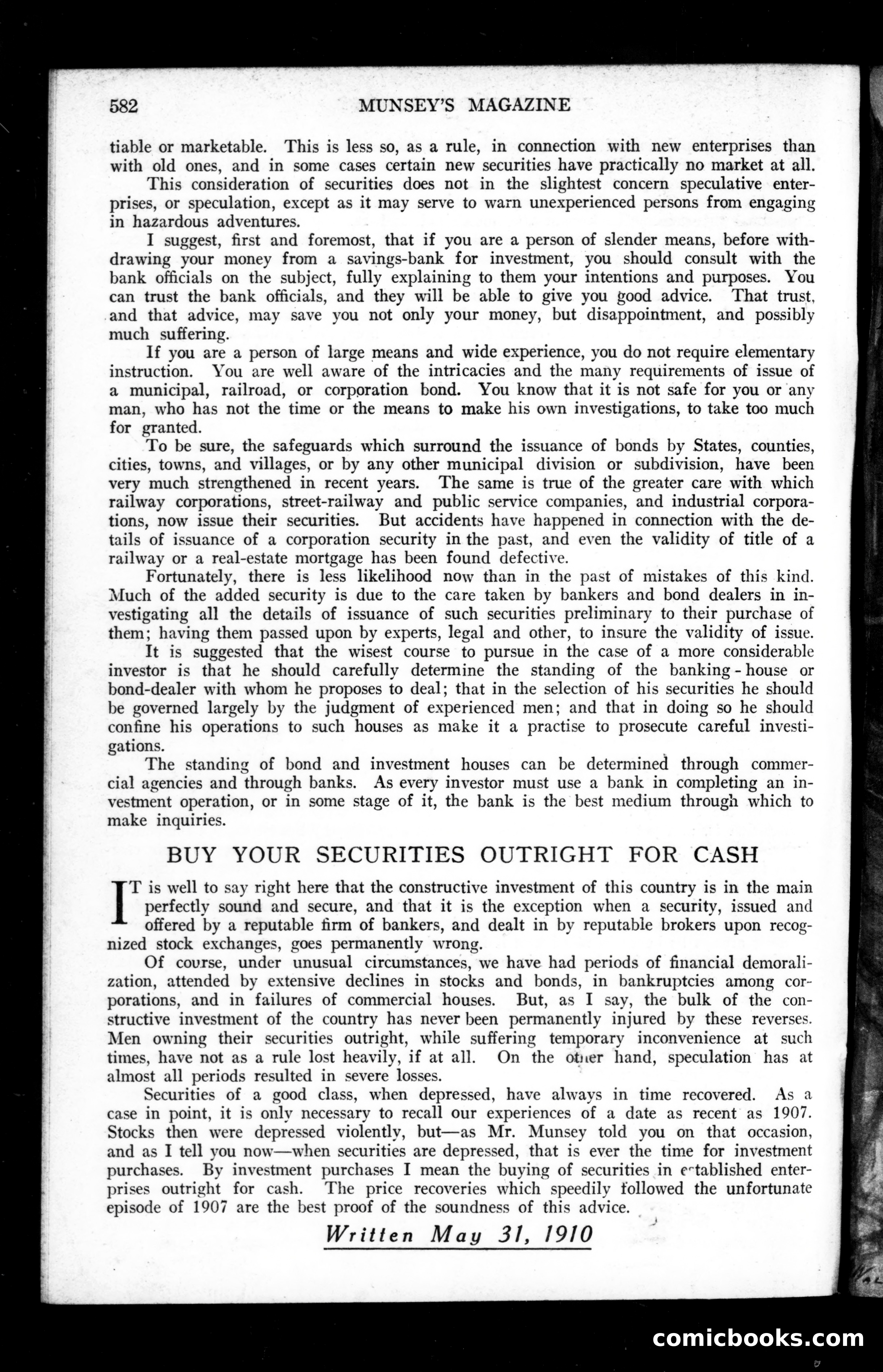 Munsey's Magazine, July 1910 — page 148 of 148