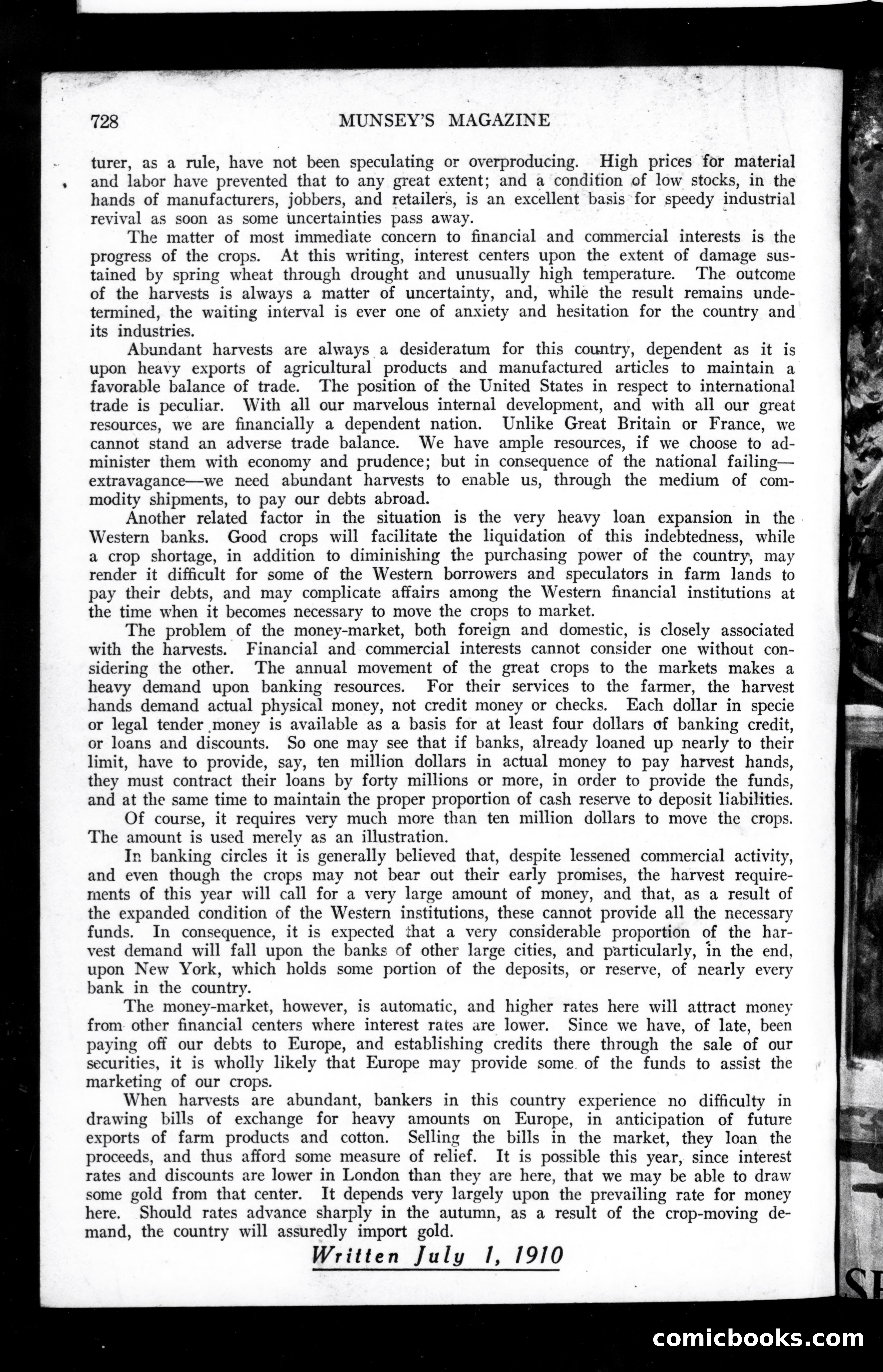 Munsey's Magazine, August 1910 — page 148 of 148
