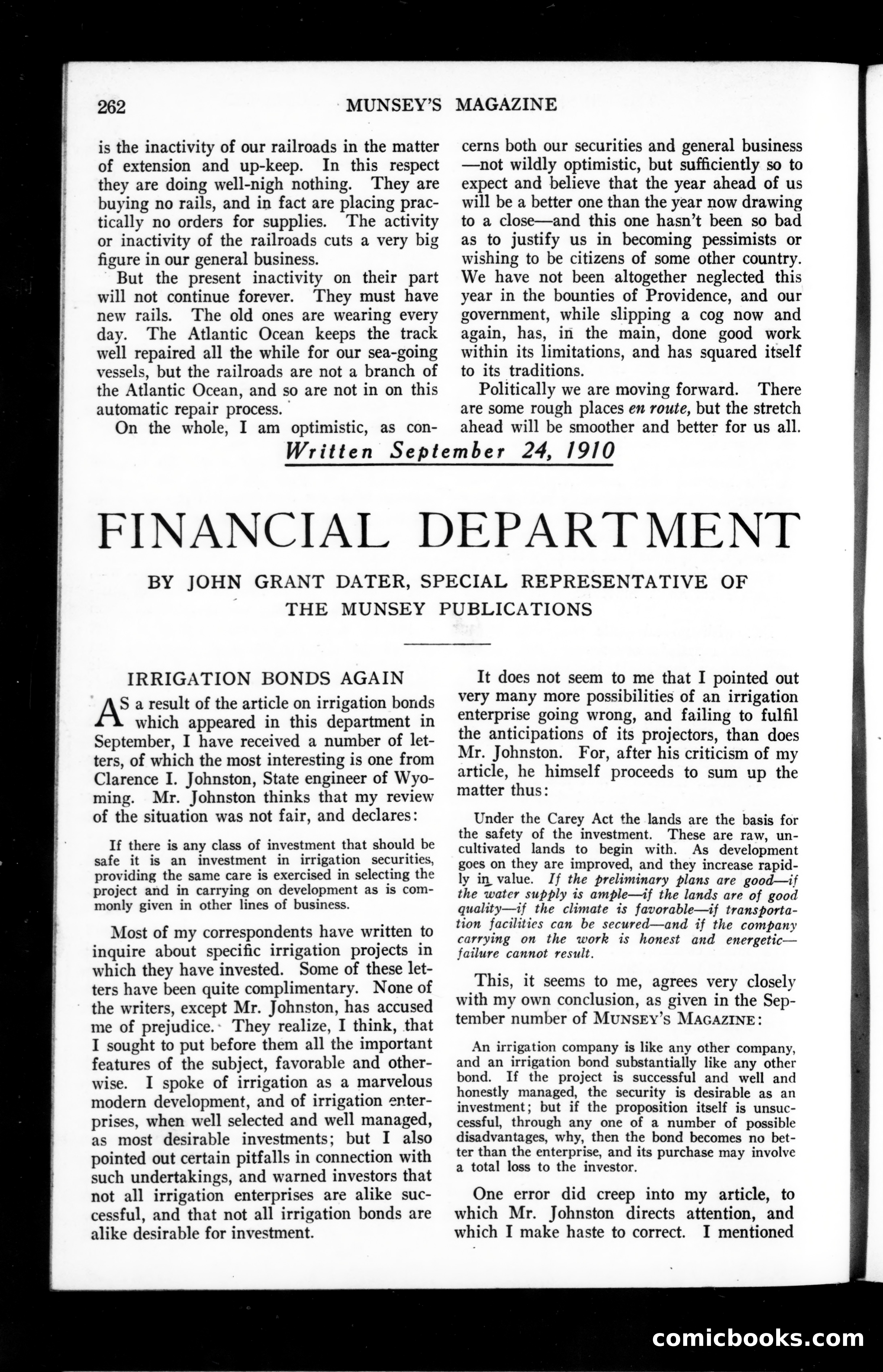 Munsey's Magazine, November 1910 — page 116 of 148