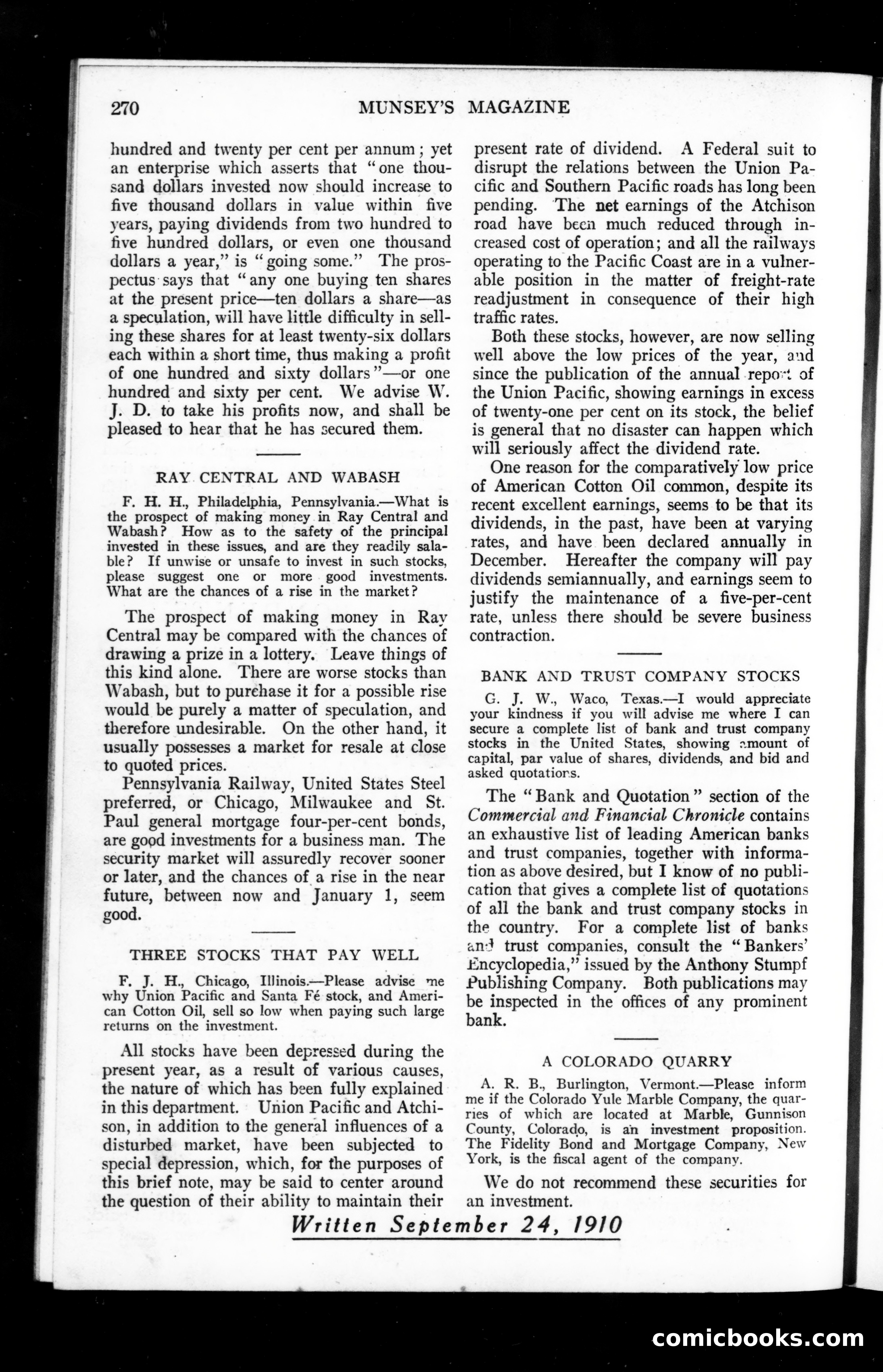 Munsey's Magazine, November 1910 — page 124 of 148