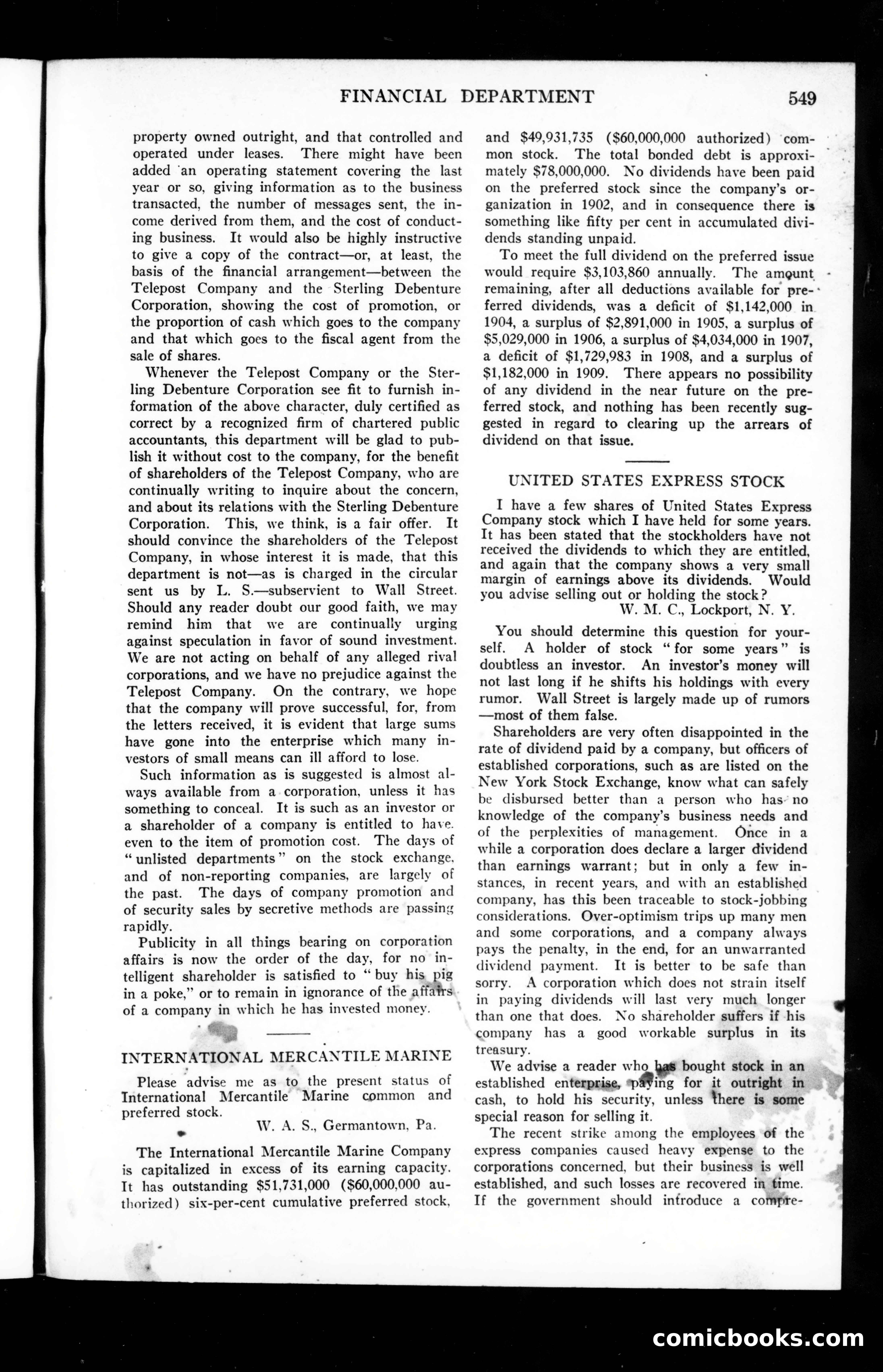 Munsey's Magazine, January 1911 — page 105 of 146