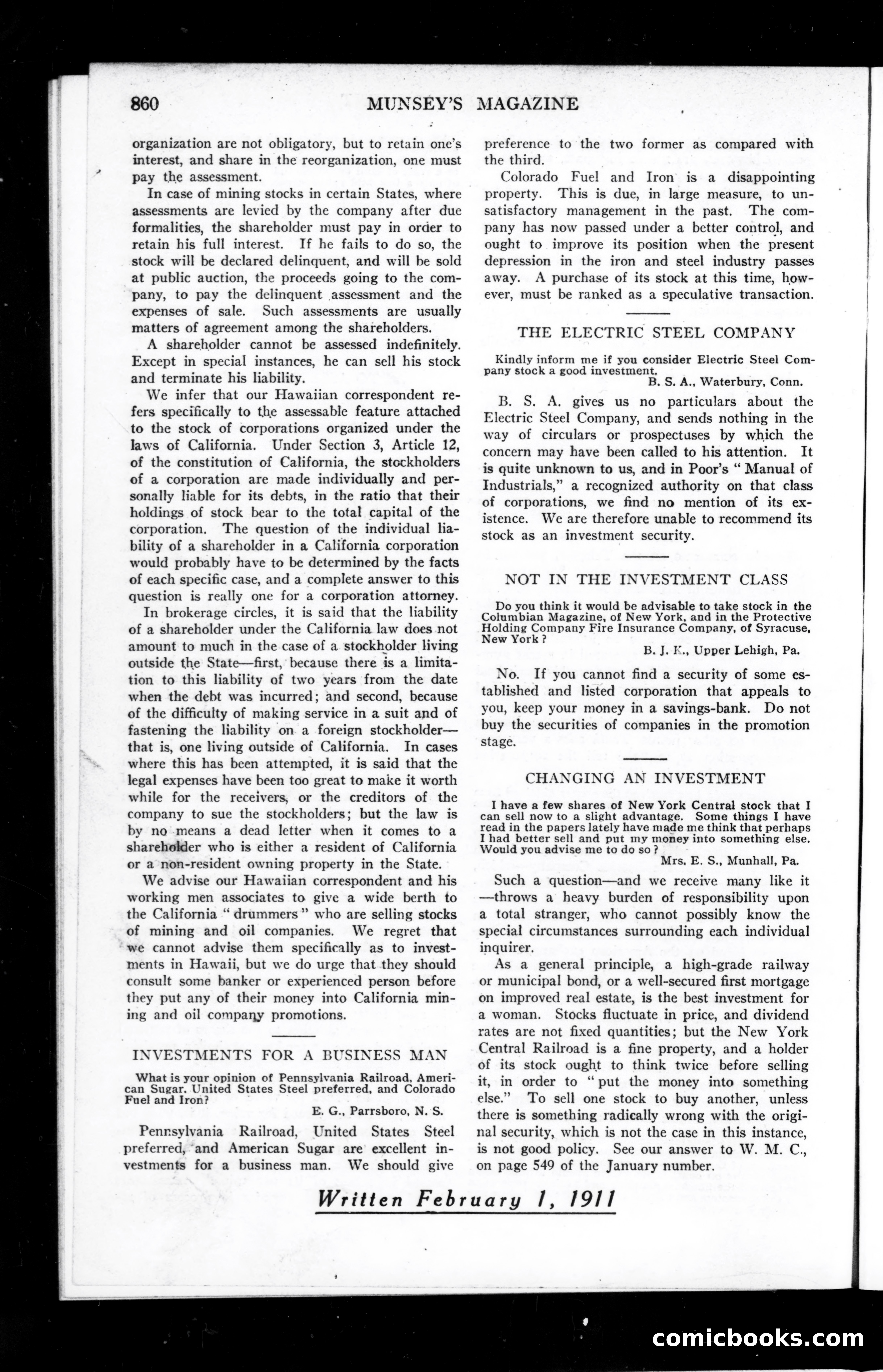 Munsey's Magazine, March 1911 — page 122 of 149