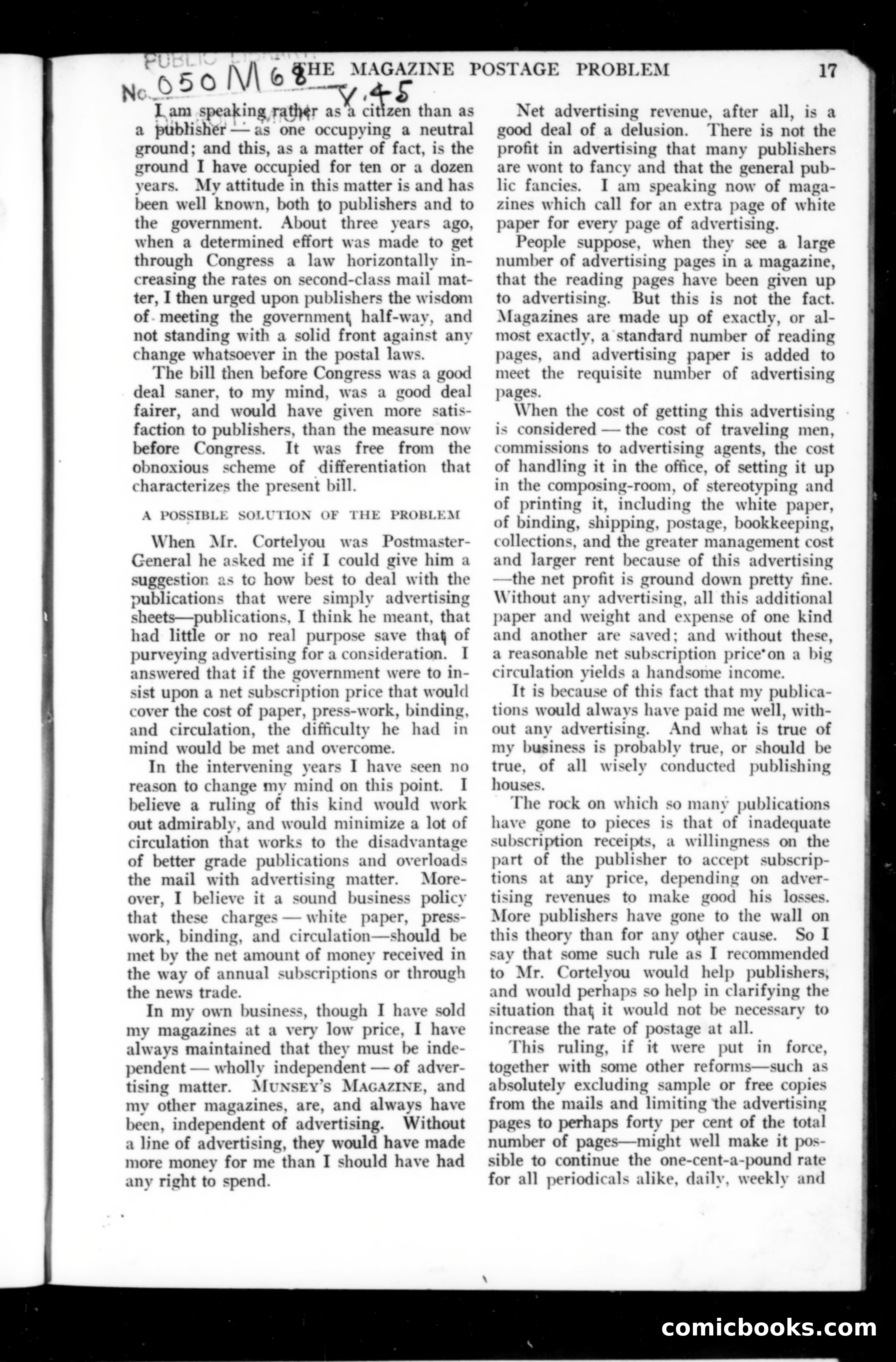 Munsey's Magazine, April 1911 — page 19 of 150