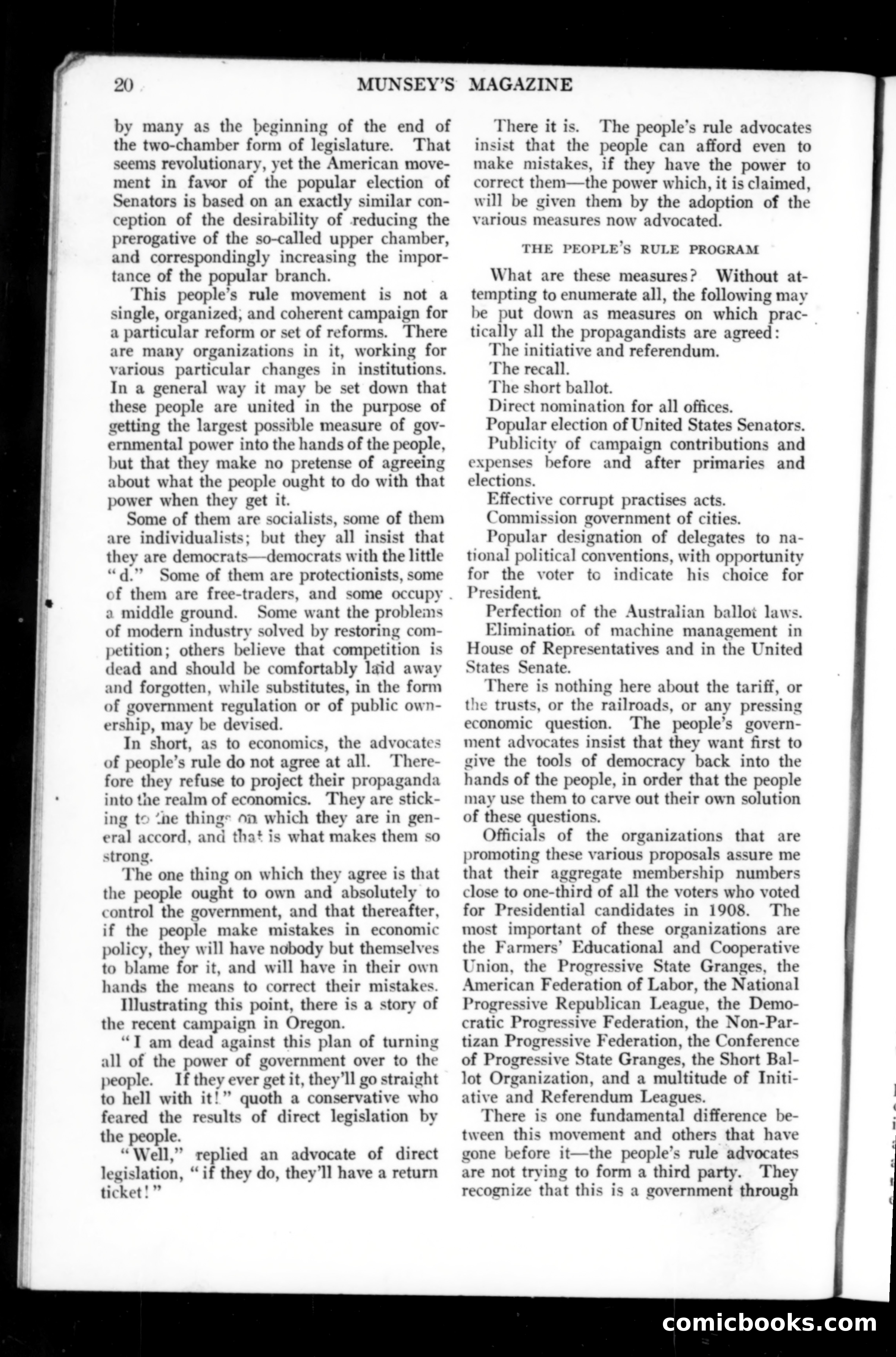 Munsey's Magazine, April 1911 — page 22 of 150