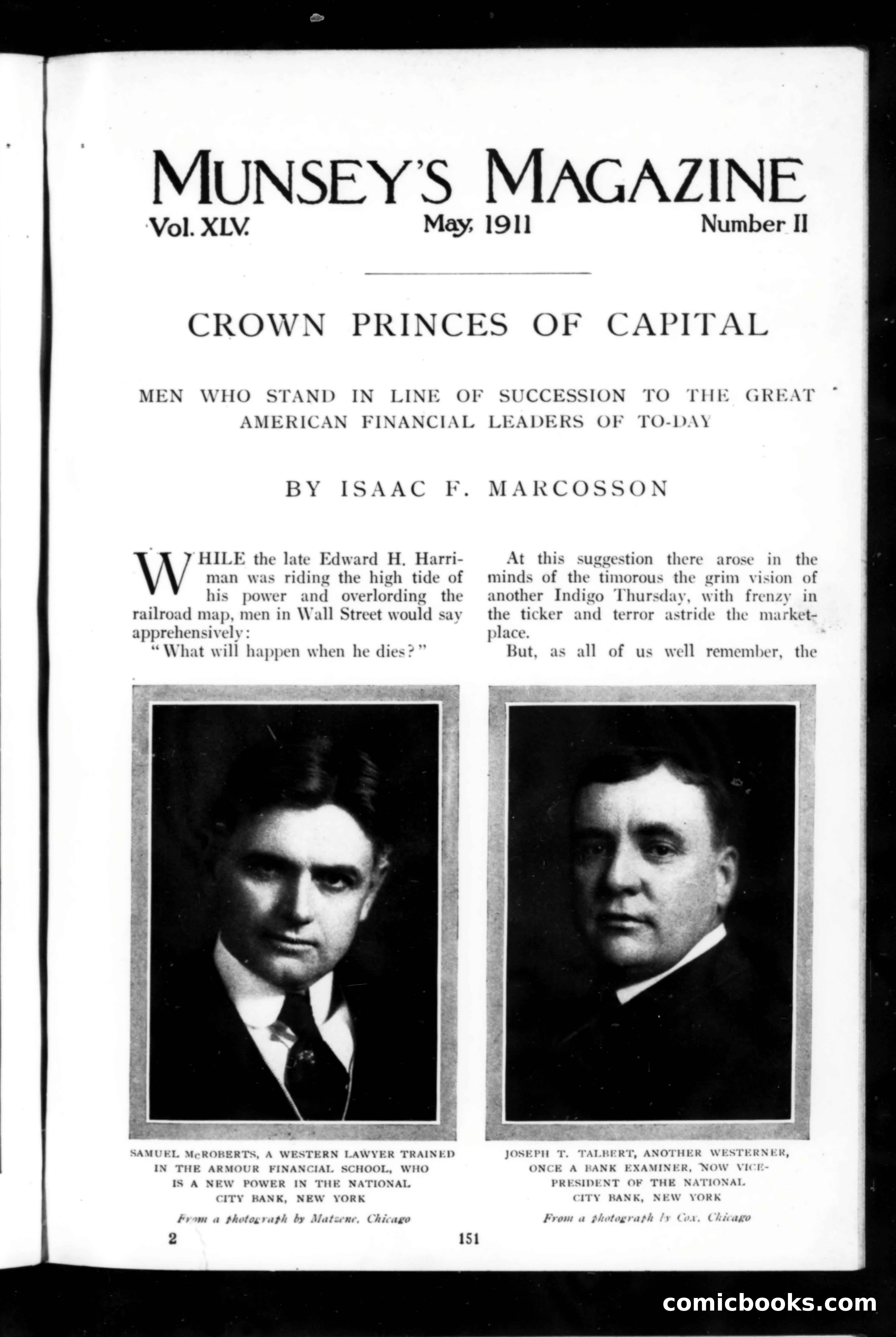 Munsey's Magazine, May 1911 — page 5 of 150