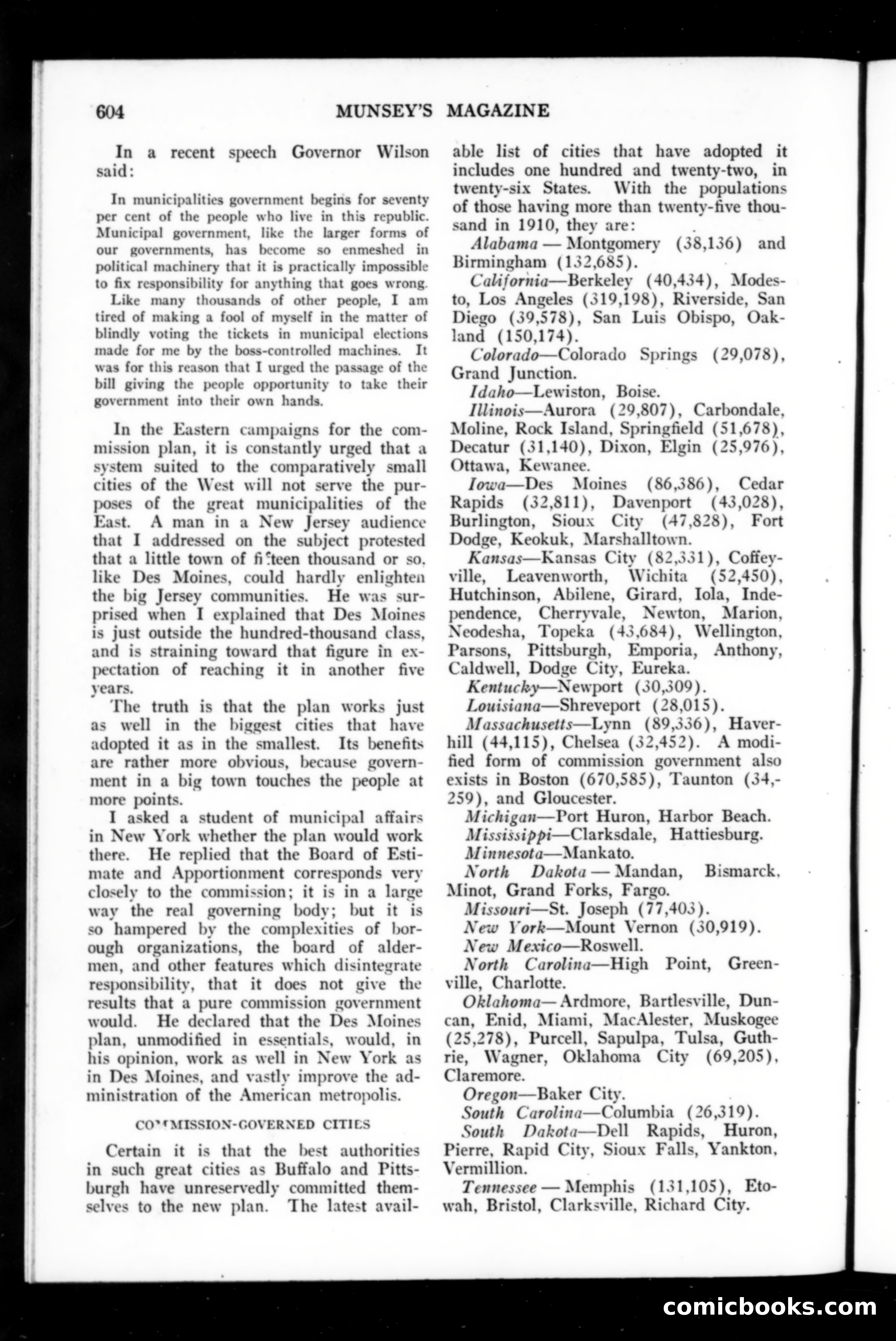 Munsey's Magazine, August 1911 — page 16 of 150