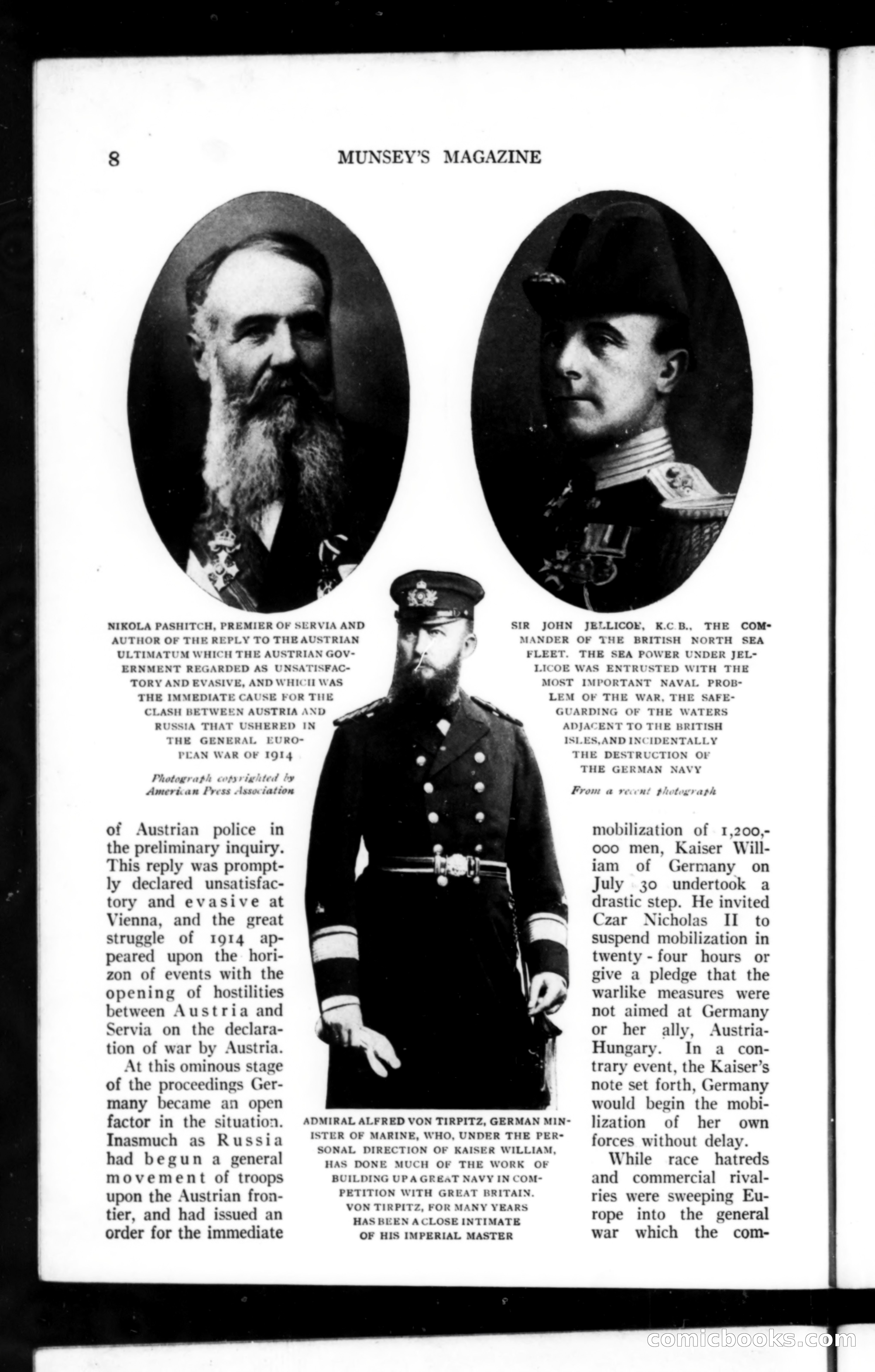 Munsey's Magazine, October 1914 — page 8 of 232