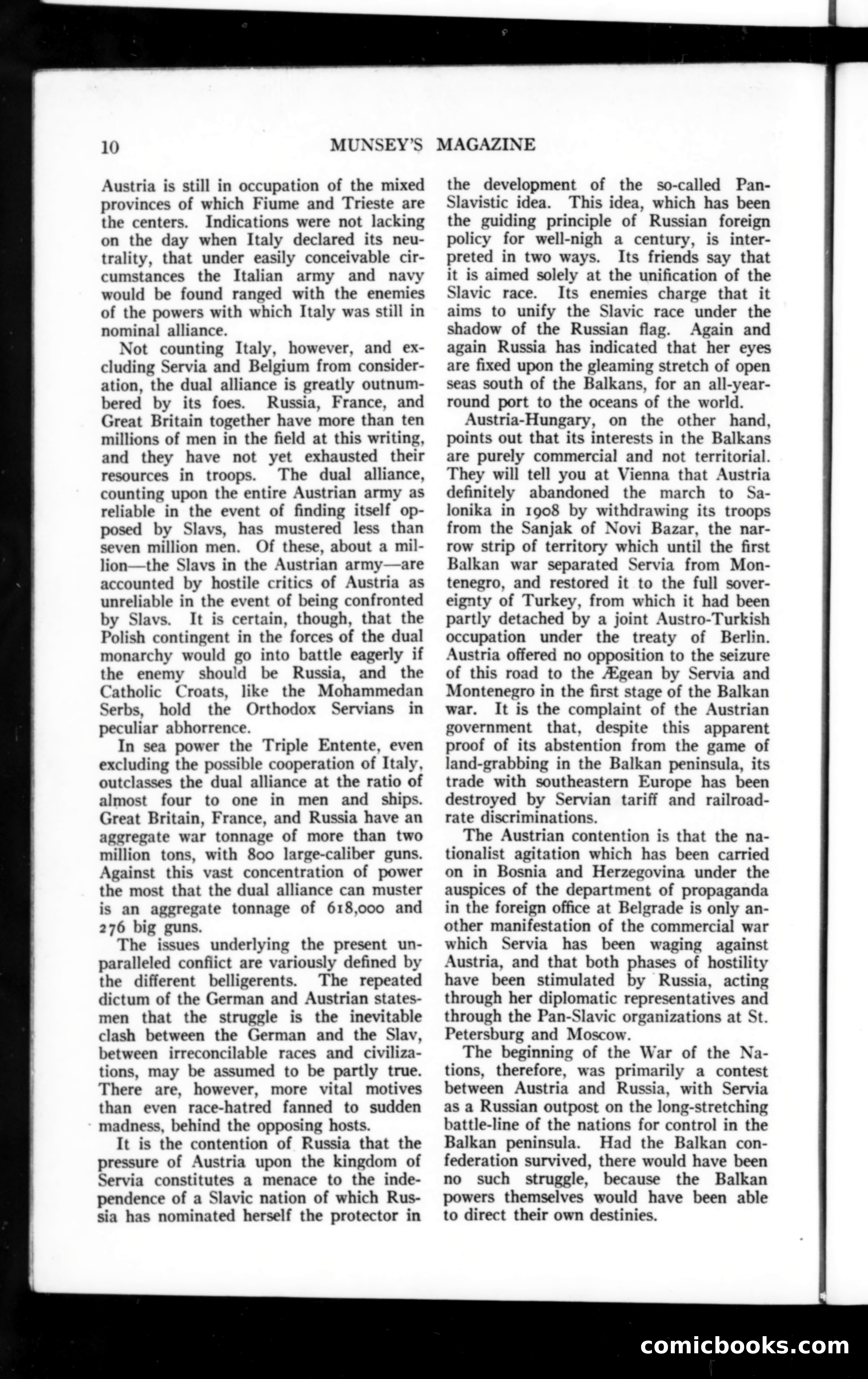 Munsey's Magazine, October 1914 — page 10 of 232