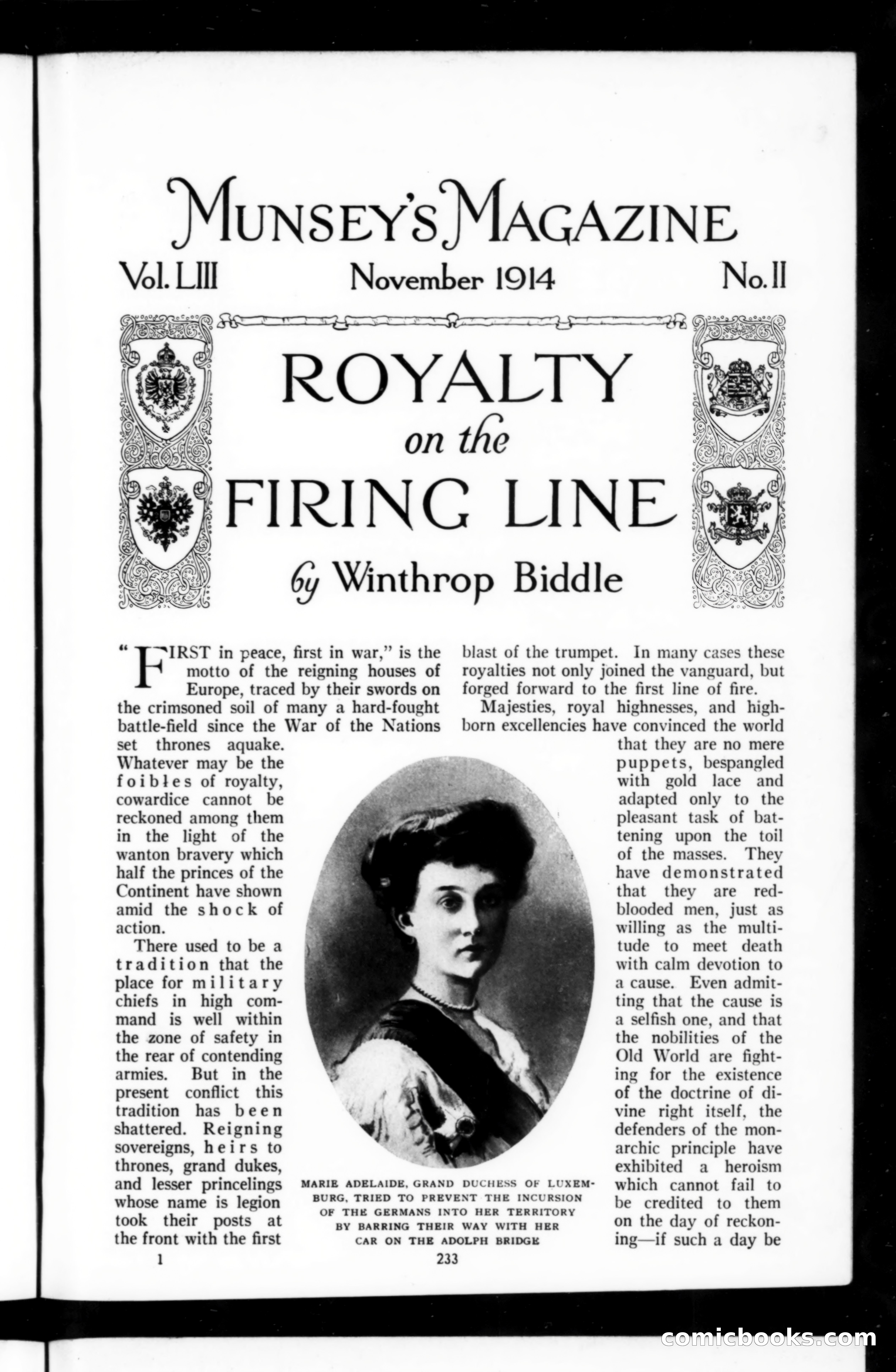 Munsey's Magazine, November 1914 — page 1 of 234