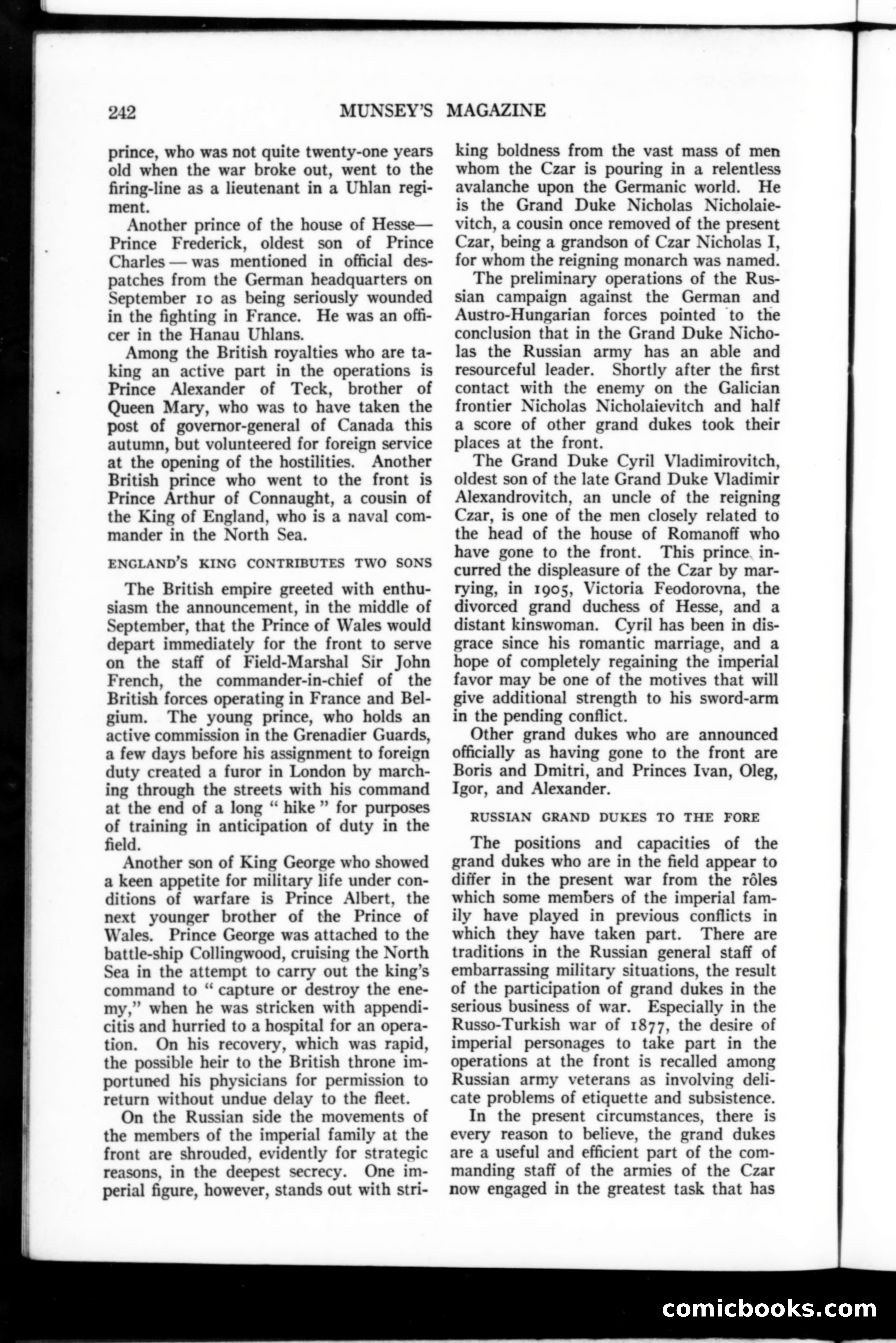 Munsey's Magazine, November 1914 — page 10 of 234
