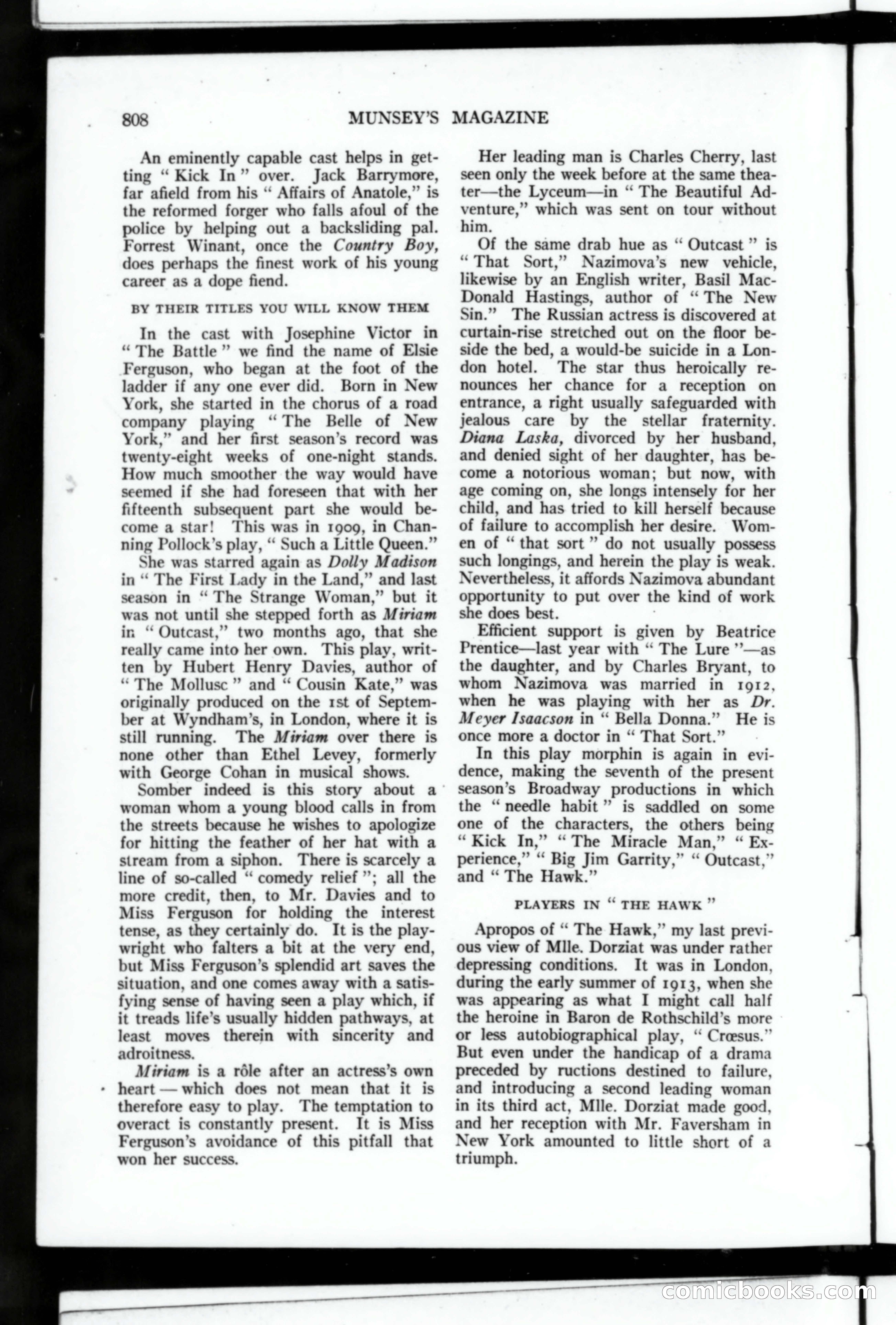 Munsey's Magazine, Vol. 53, No. 4 — page 110 of 209
