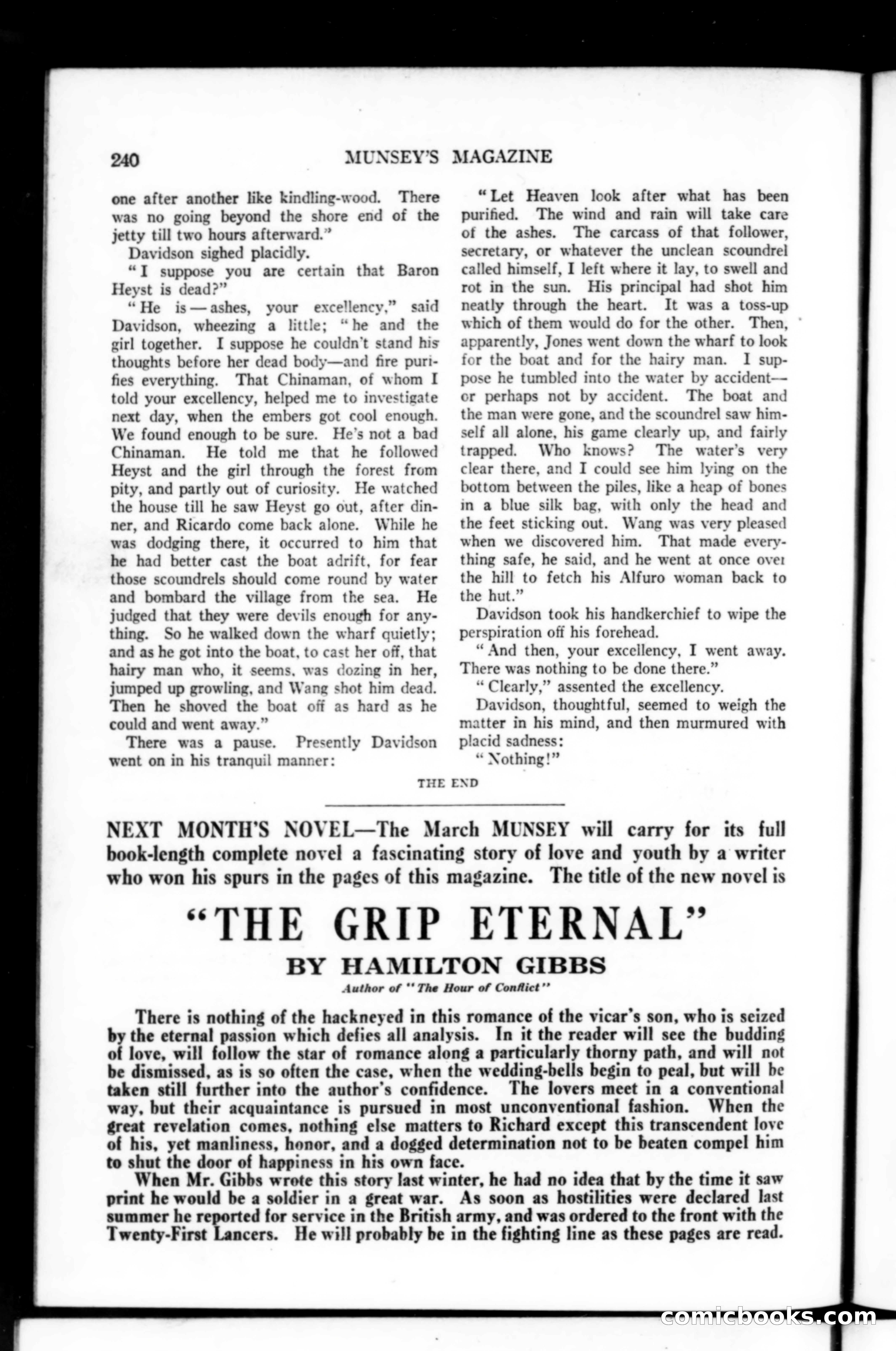 Munsey's Magazine, February 1915 — page 240 of 240