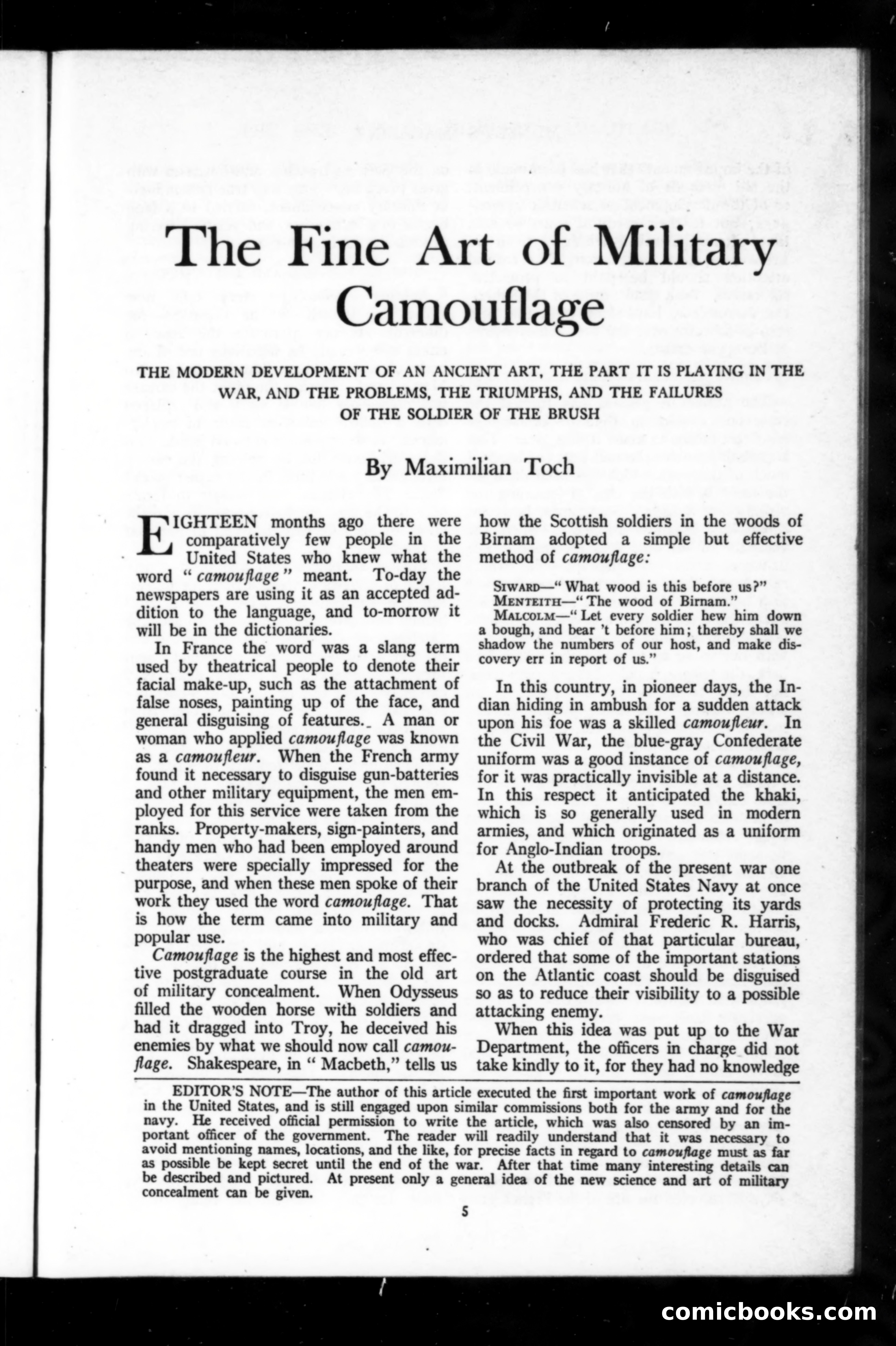 Munsey's Magazine, June 1918 — page 5 of 232