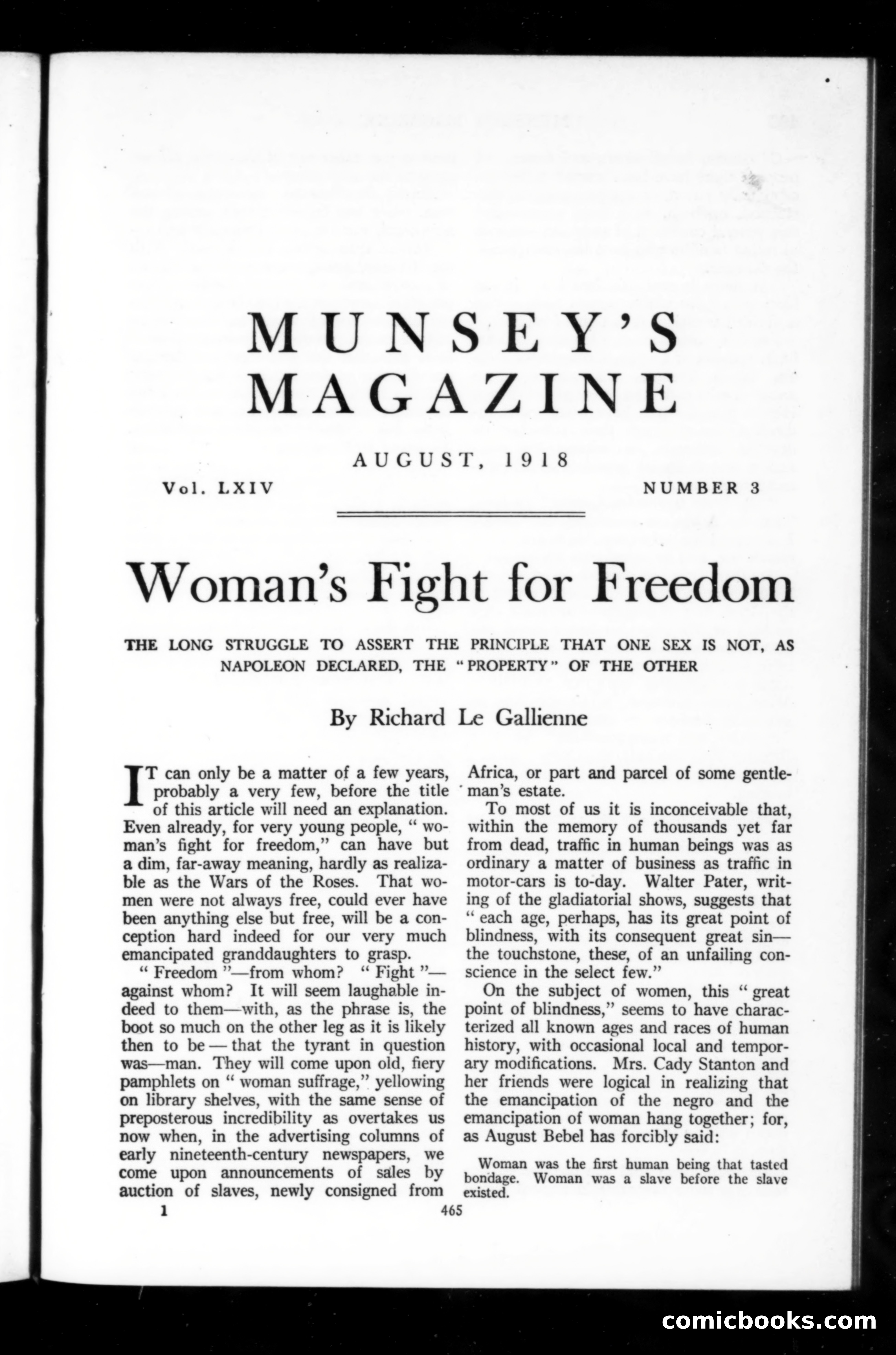Munsey's Magazine, August 1918 — page 1 of 232