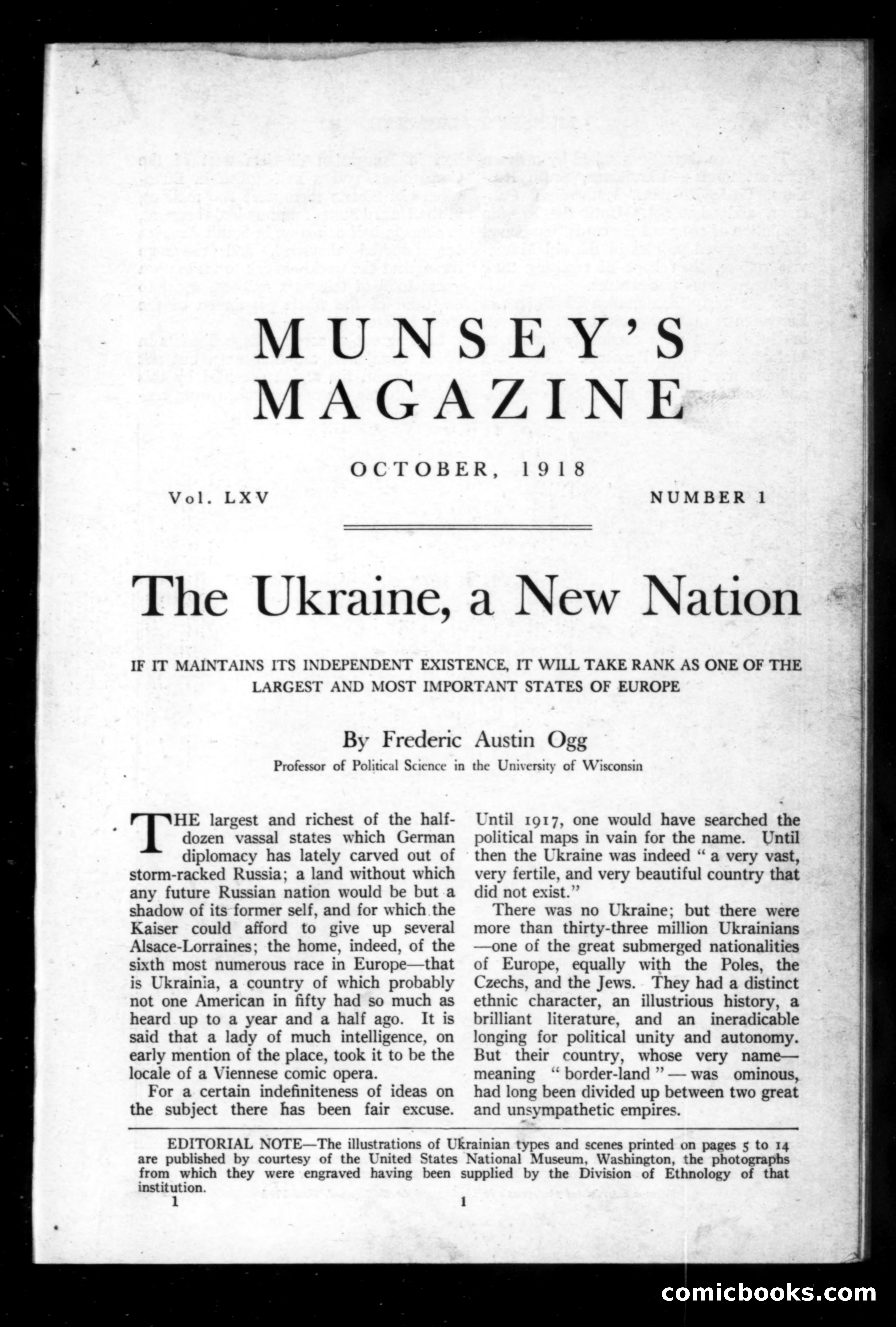 Munsey's Magazine, October 1918 — page 1 of 200