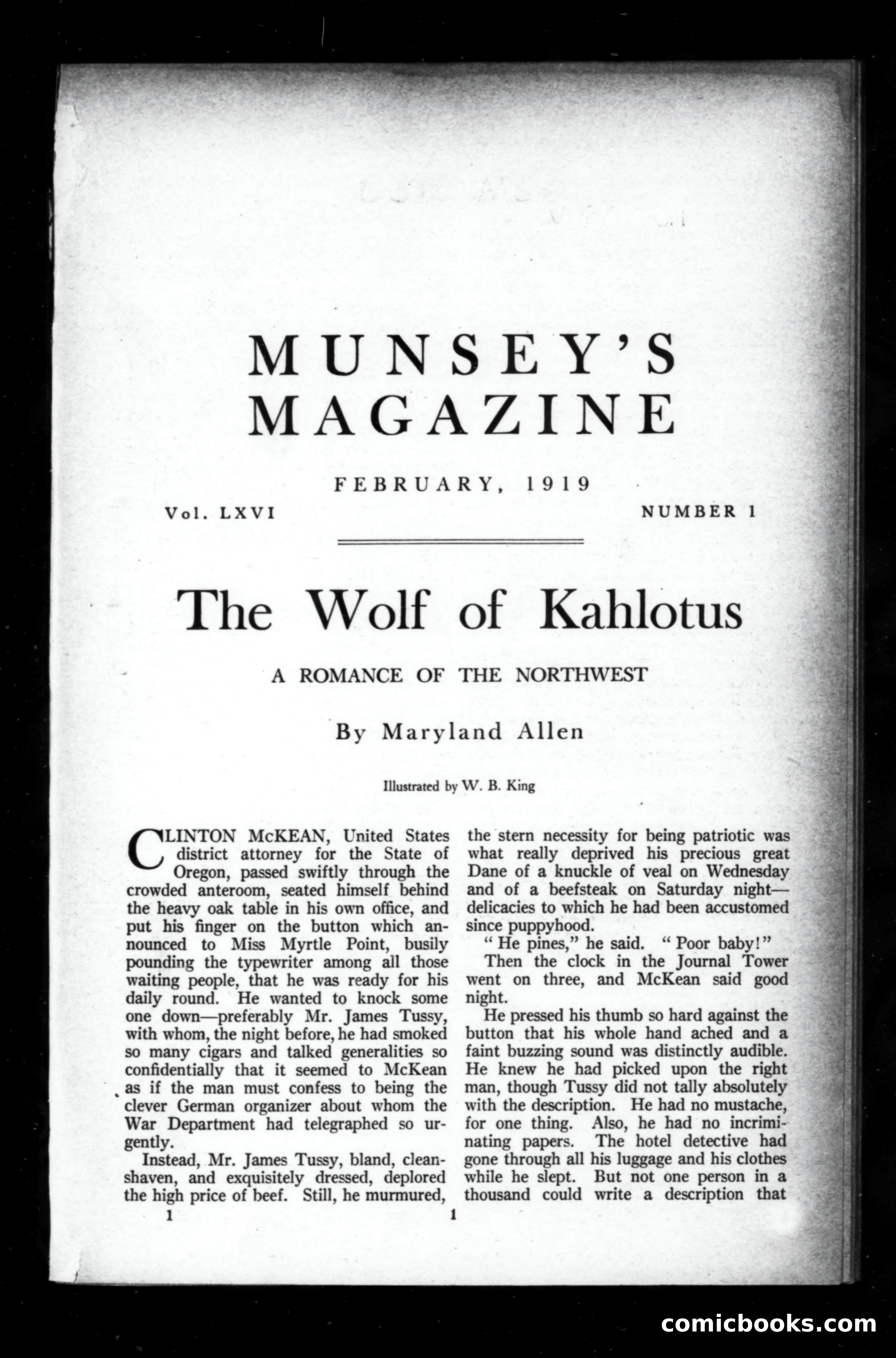 Munsey's Magazine, February 1919 — page 1 of 196