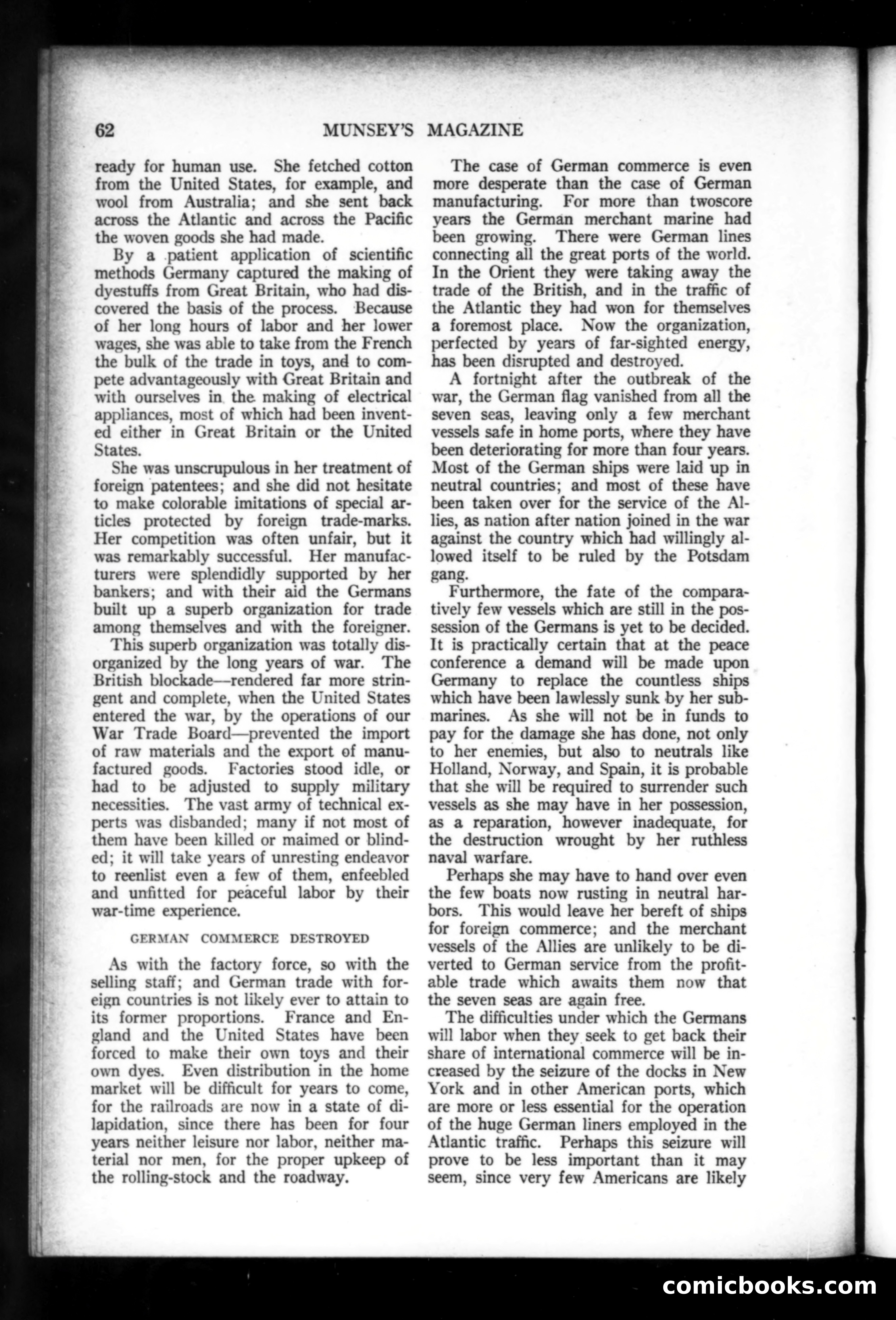 Munsey's Magazine, February 1919 — page 62 of 196