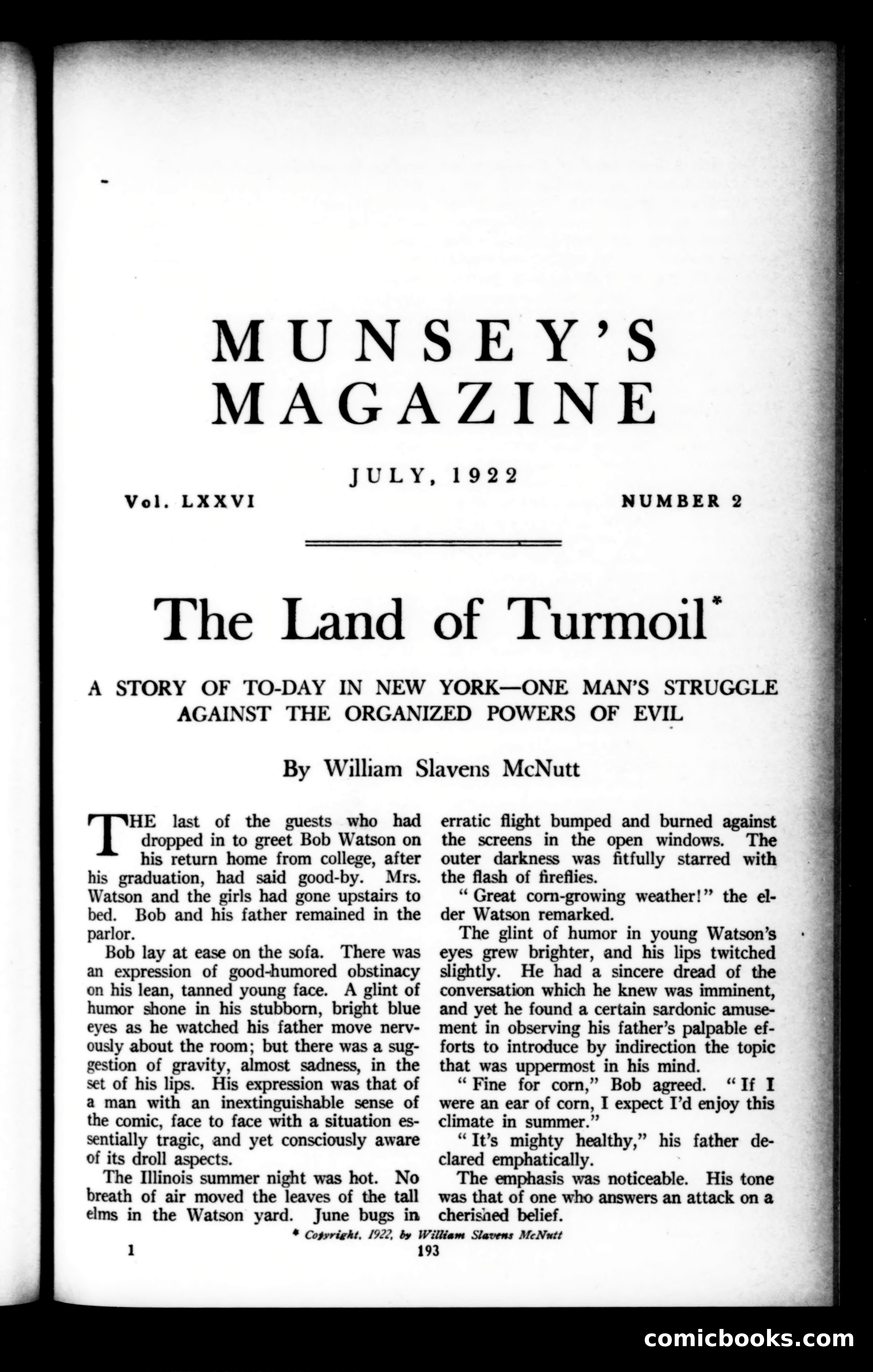 Munsey's Magazine, July 1922 — page 1 of 192