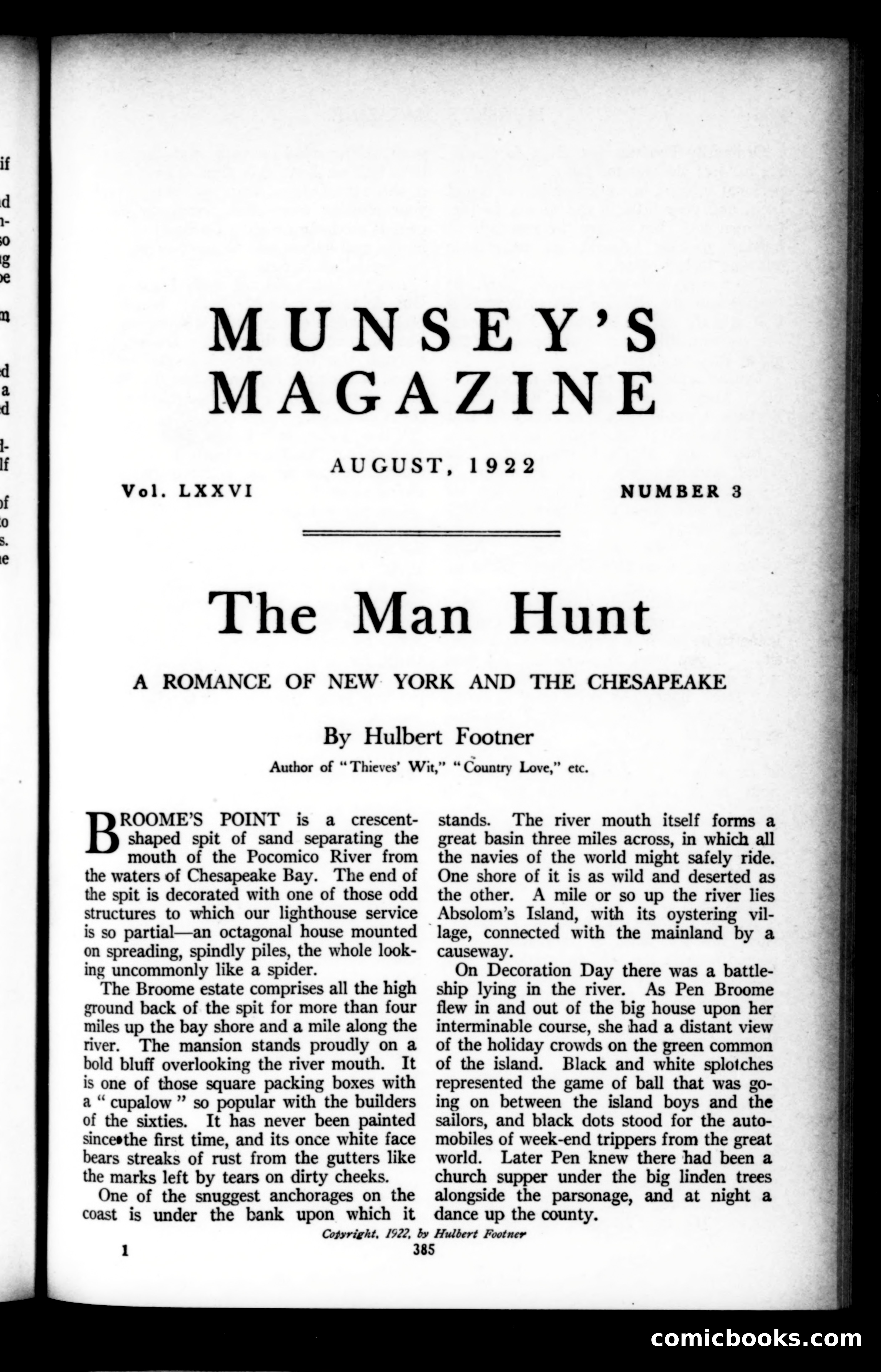 Munsey's Magazine, August 1922 — page 1 of 192