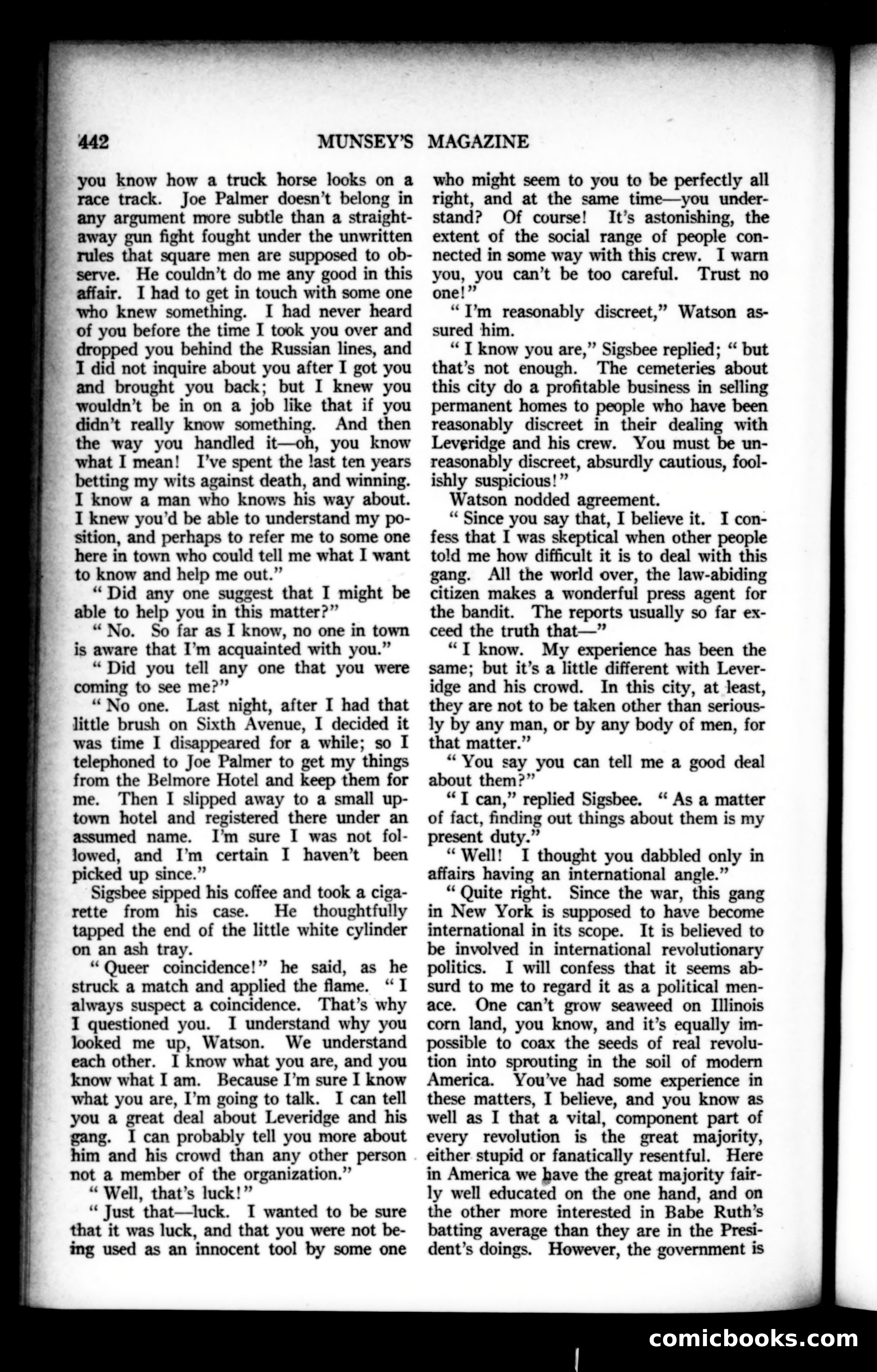 Munsey's Magazine, August 1922 — page 58 of 192