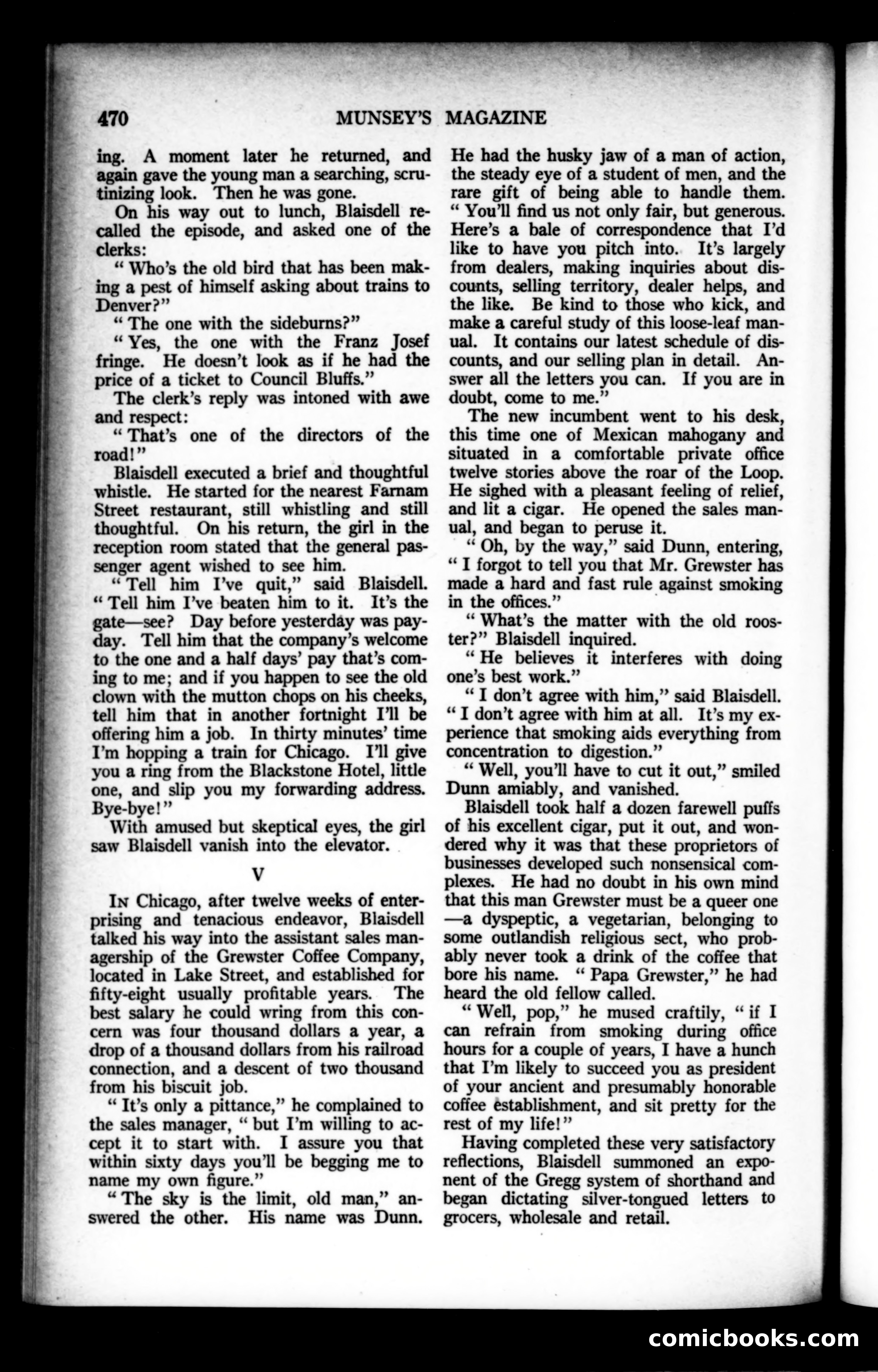 Munsey's Magazine, August 1922 — page 86 of 192