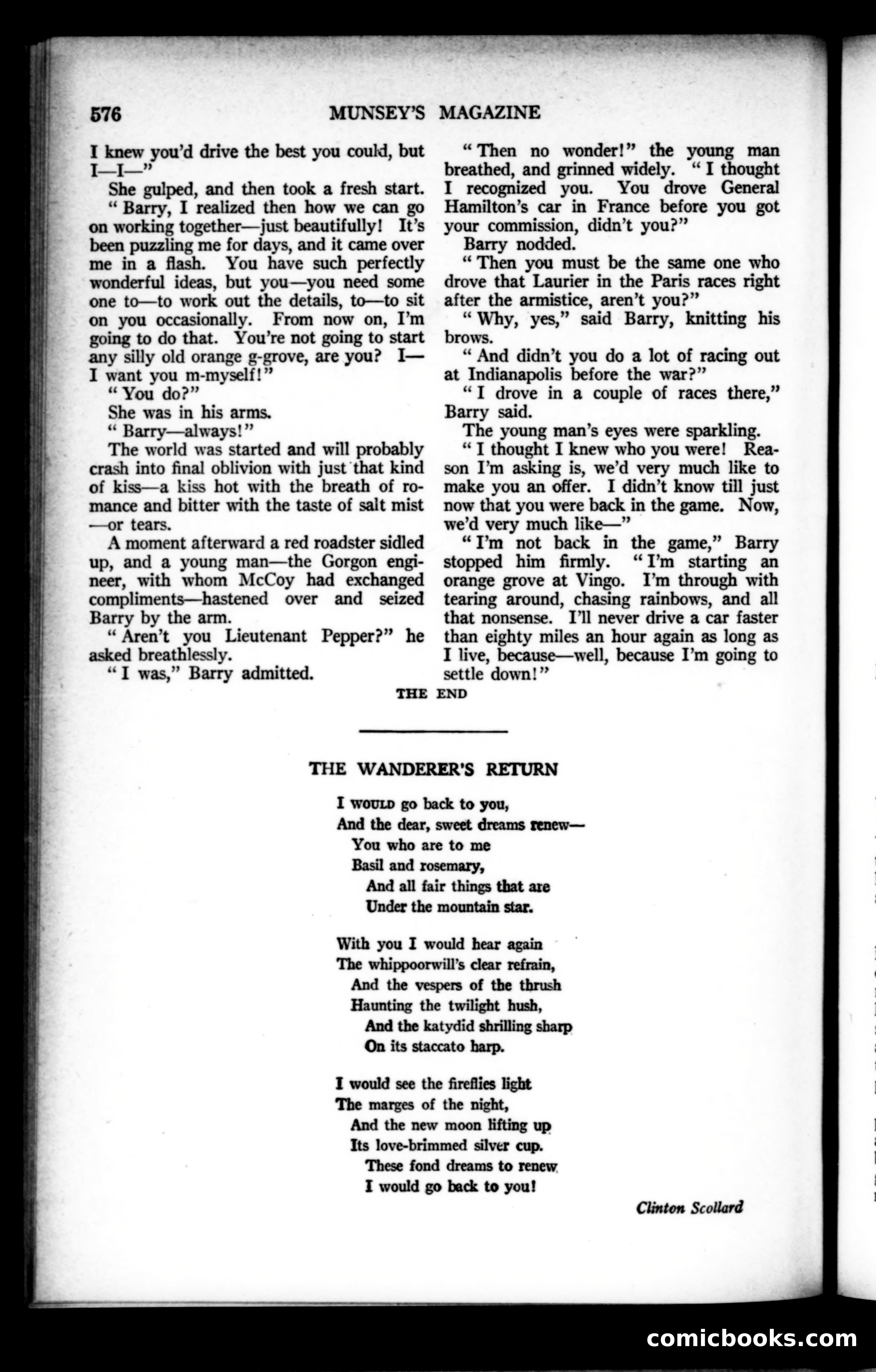 Munsey's Magazine, August 1922 — page 192 of 192