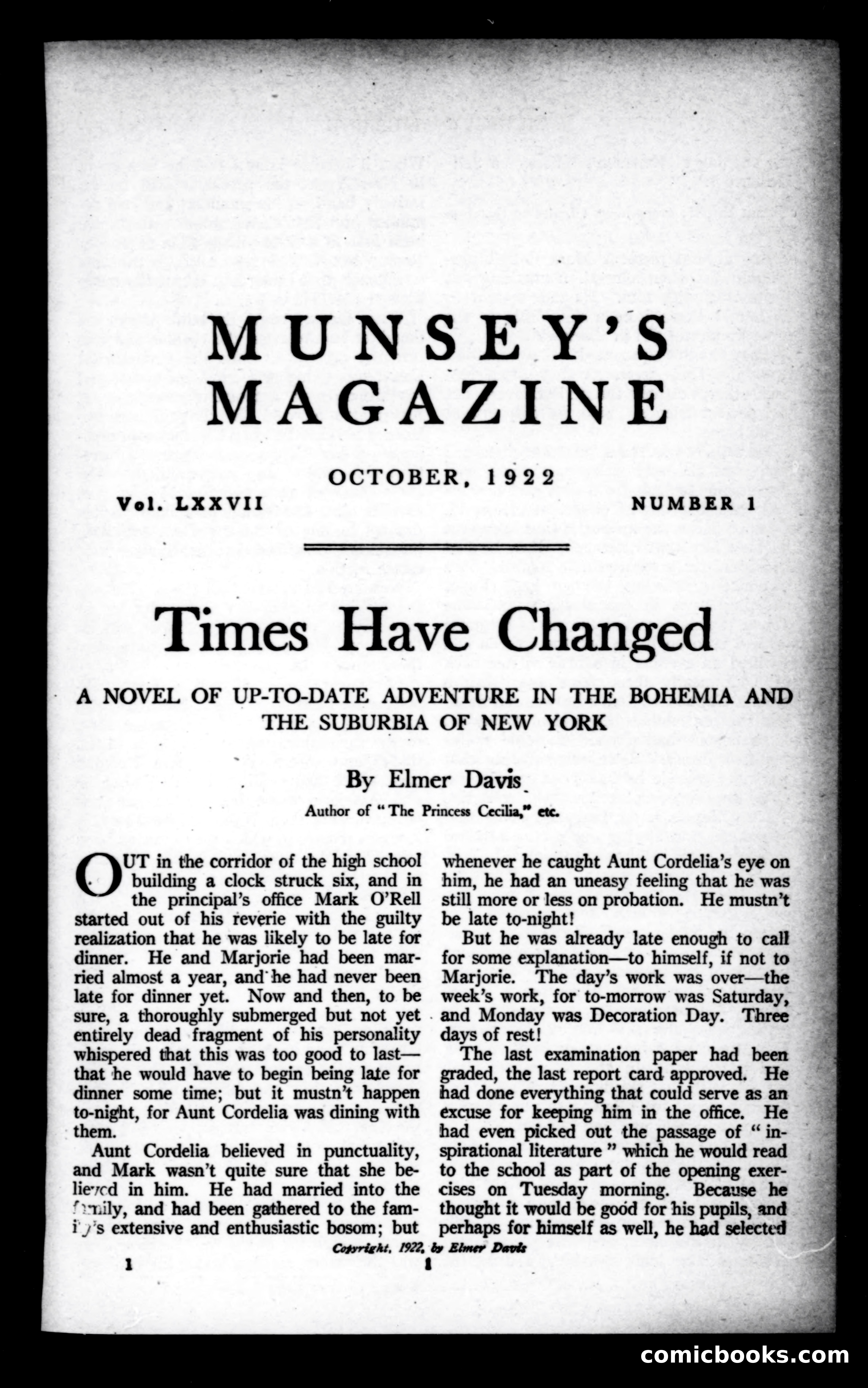 Munsey's Magazine, October 1922 — page 1 of 194