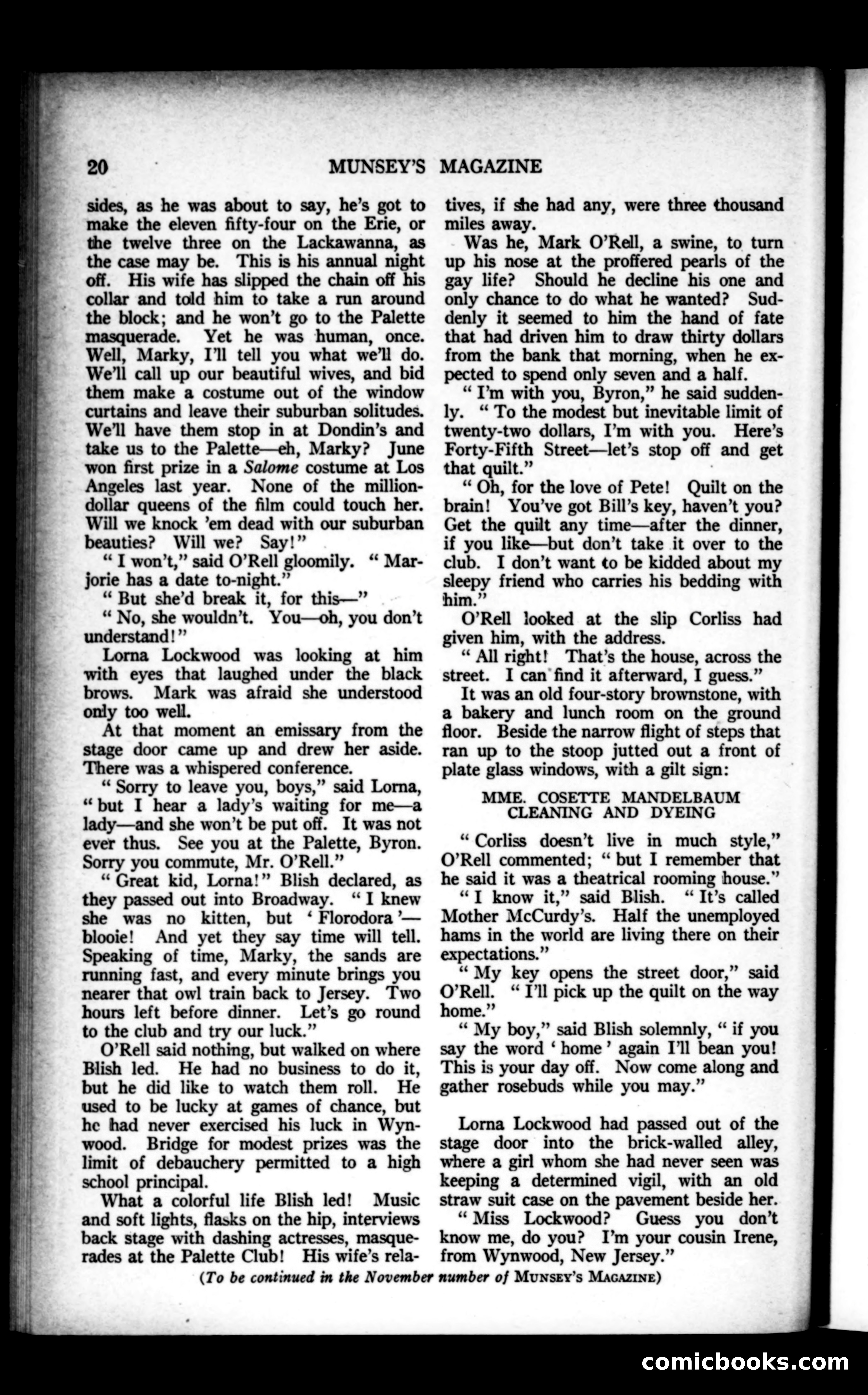 Munsey's Magazine, October 1922 — page 20 of 194