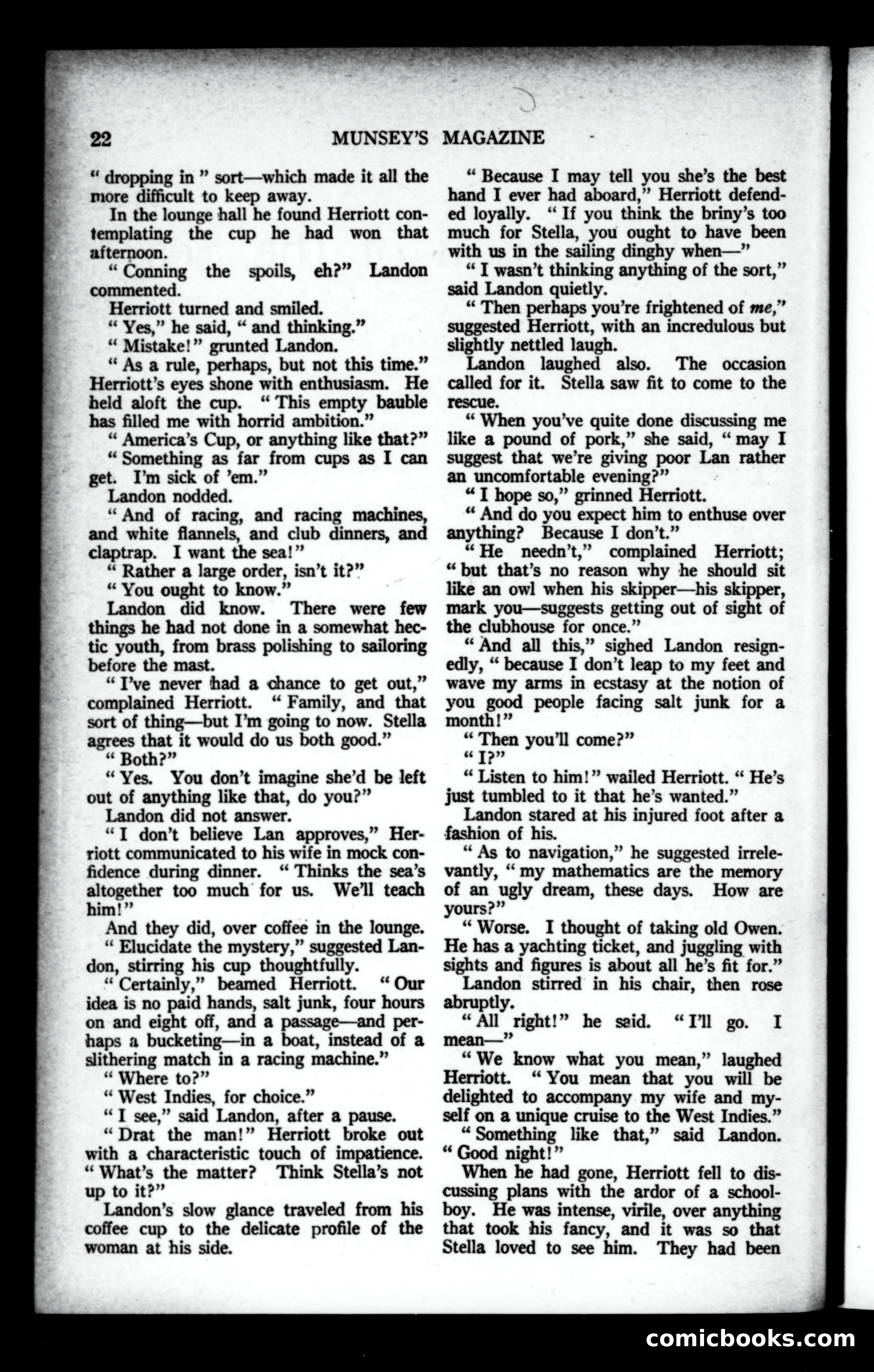 Munsey's Magazine, October 1922 — page 22 of 194