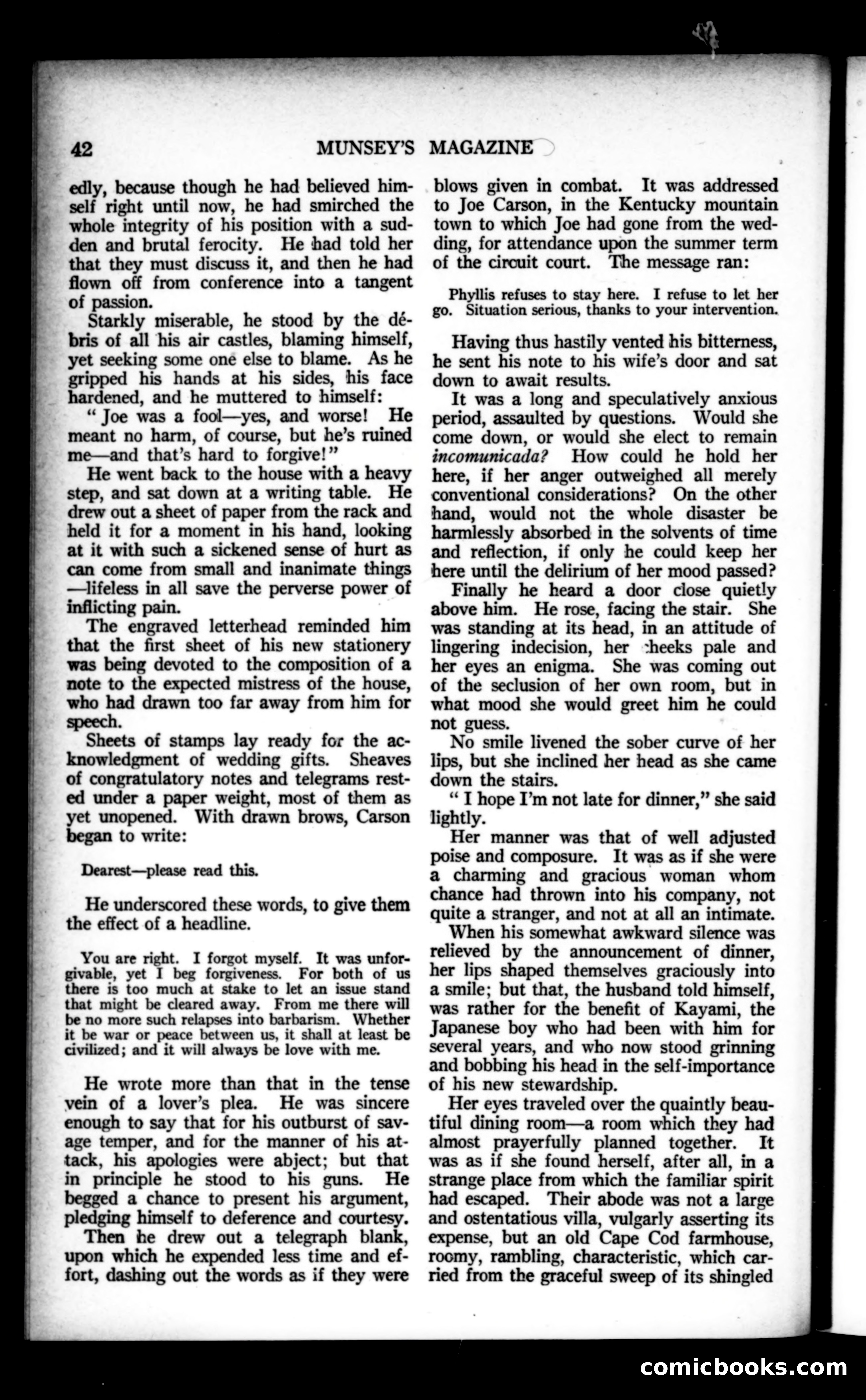 Munsey's Magazine, October 1922 — page 42 of 194