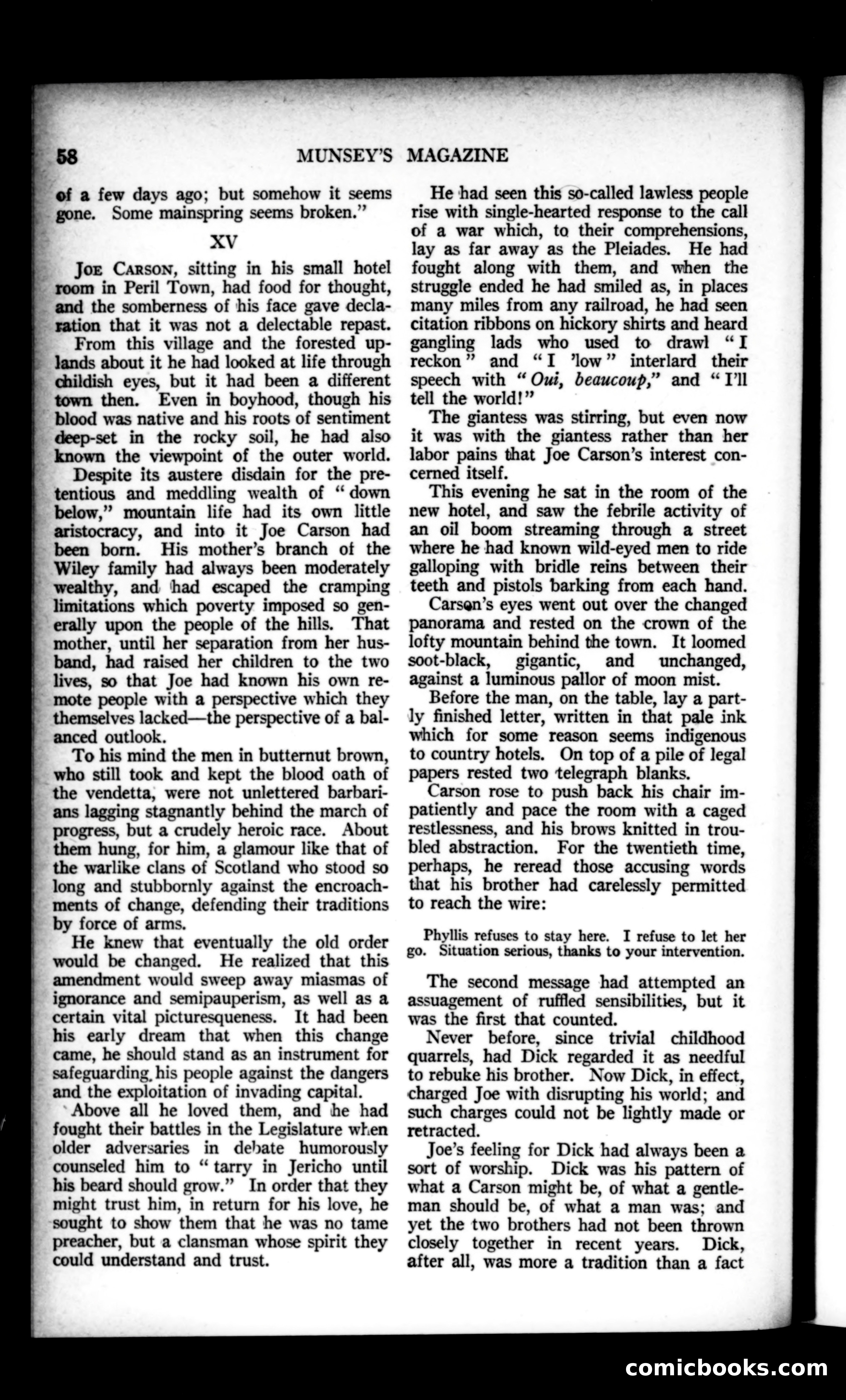 Munsey's Magazine, October 1922 — page 58 of 194
