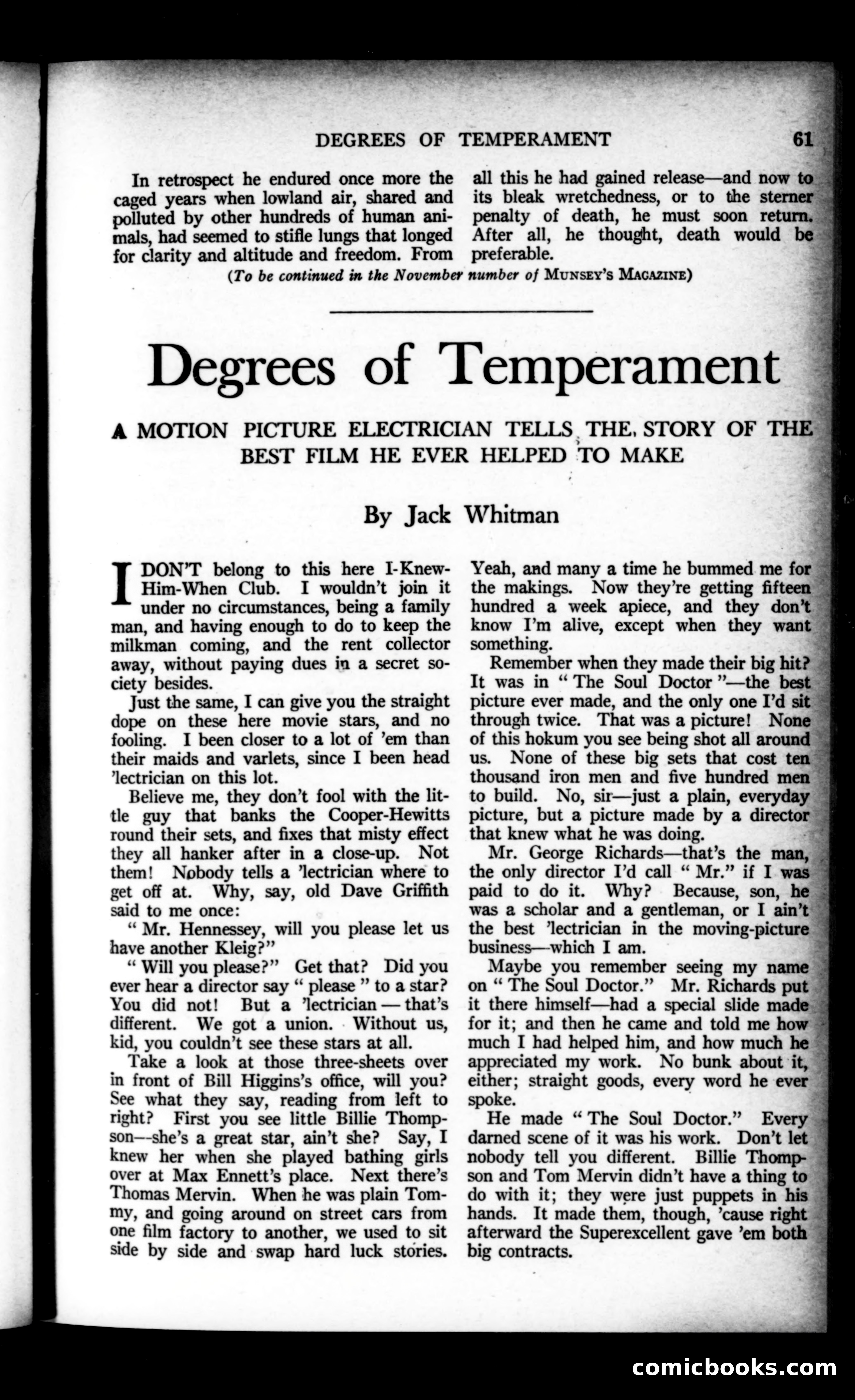 Munsey's Magazine, October 1922 — page 61 of 194