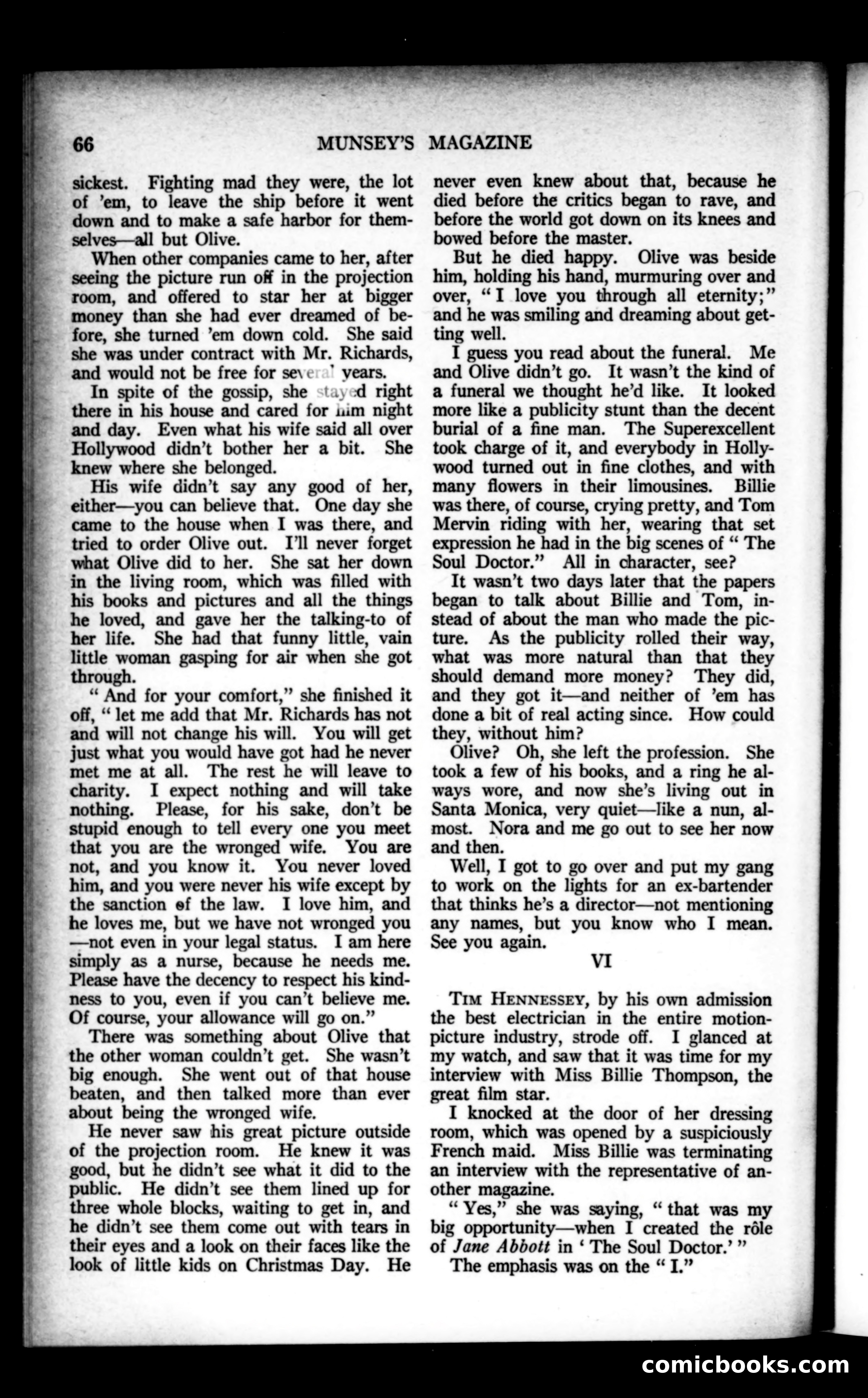 Munsey's Magazine, October 1922 — page 66 of 194