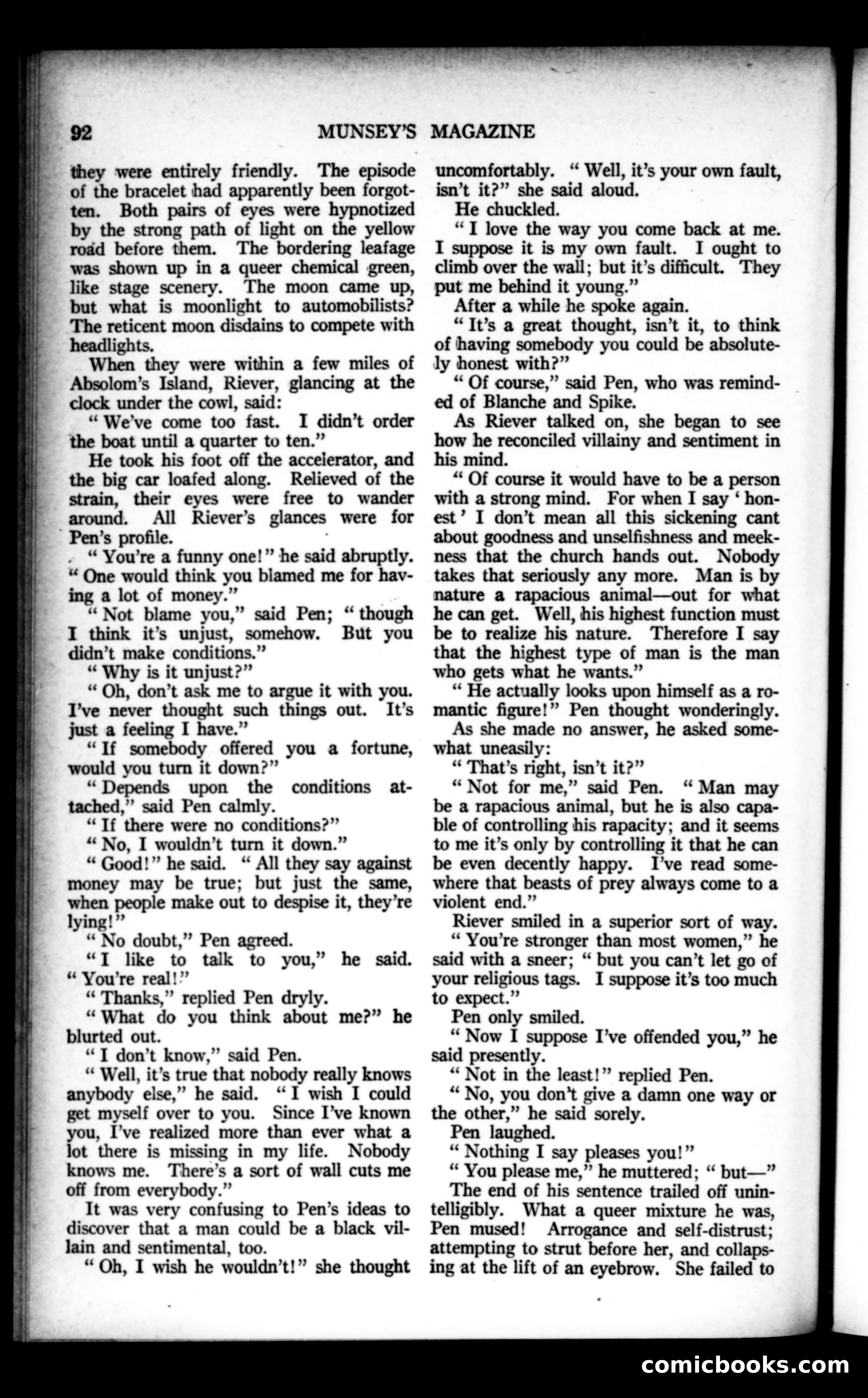 Munsey's Magazine, October 1922 — page 92 of 194