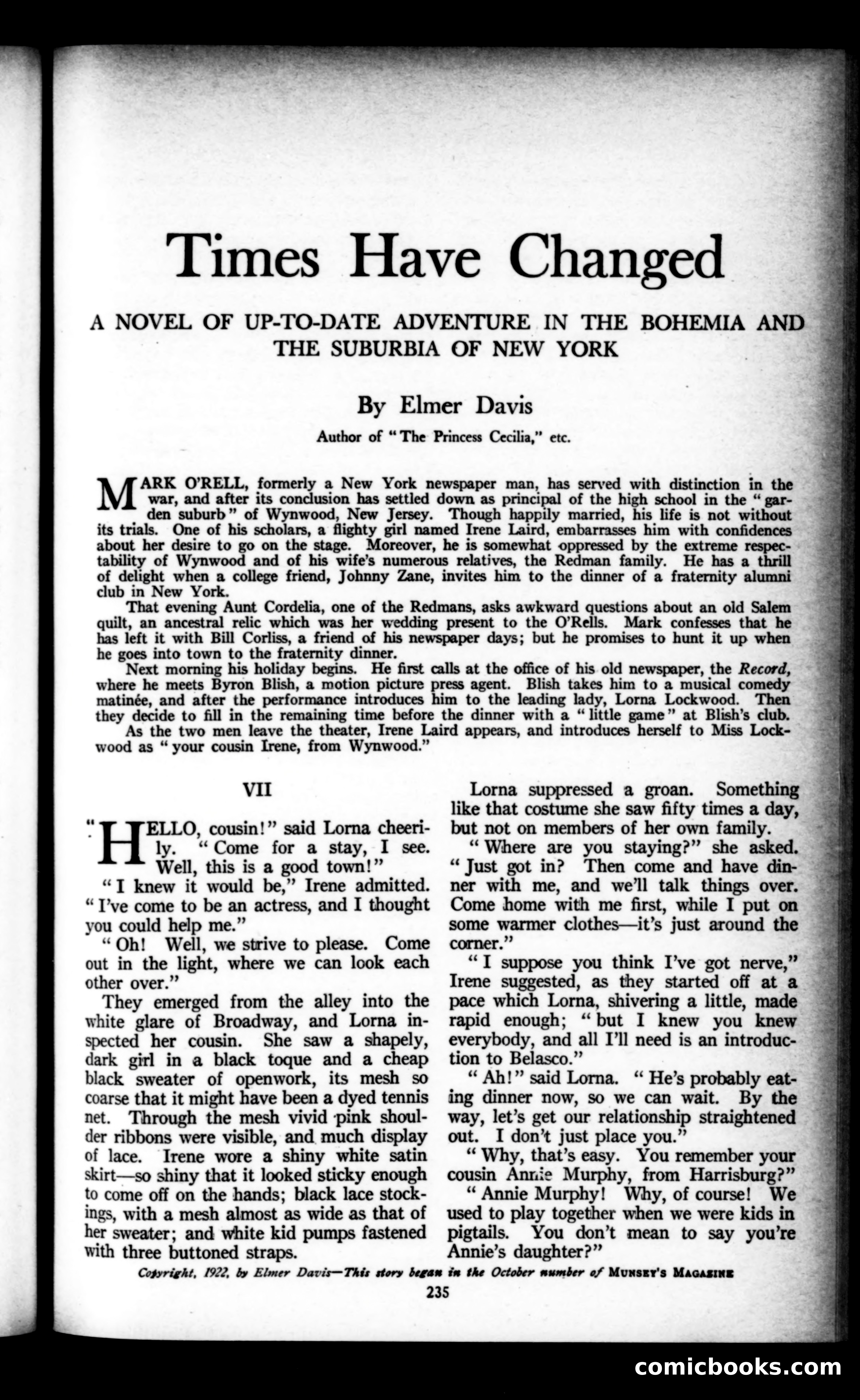 Munsey's Magazine, November 1922 — page 43 of 192