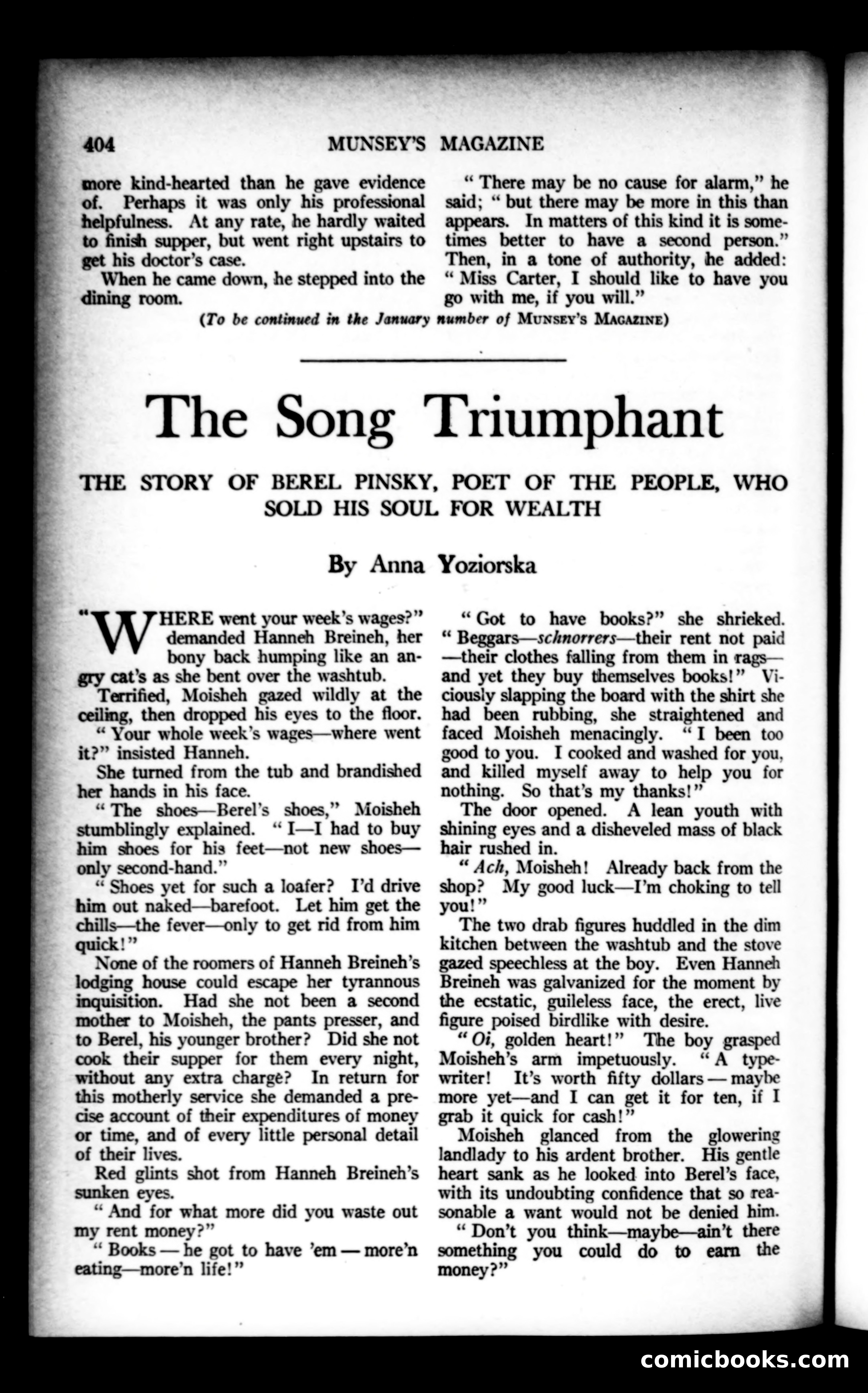 Munsey's Magazine, December 1922 — page 20 of 192