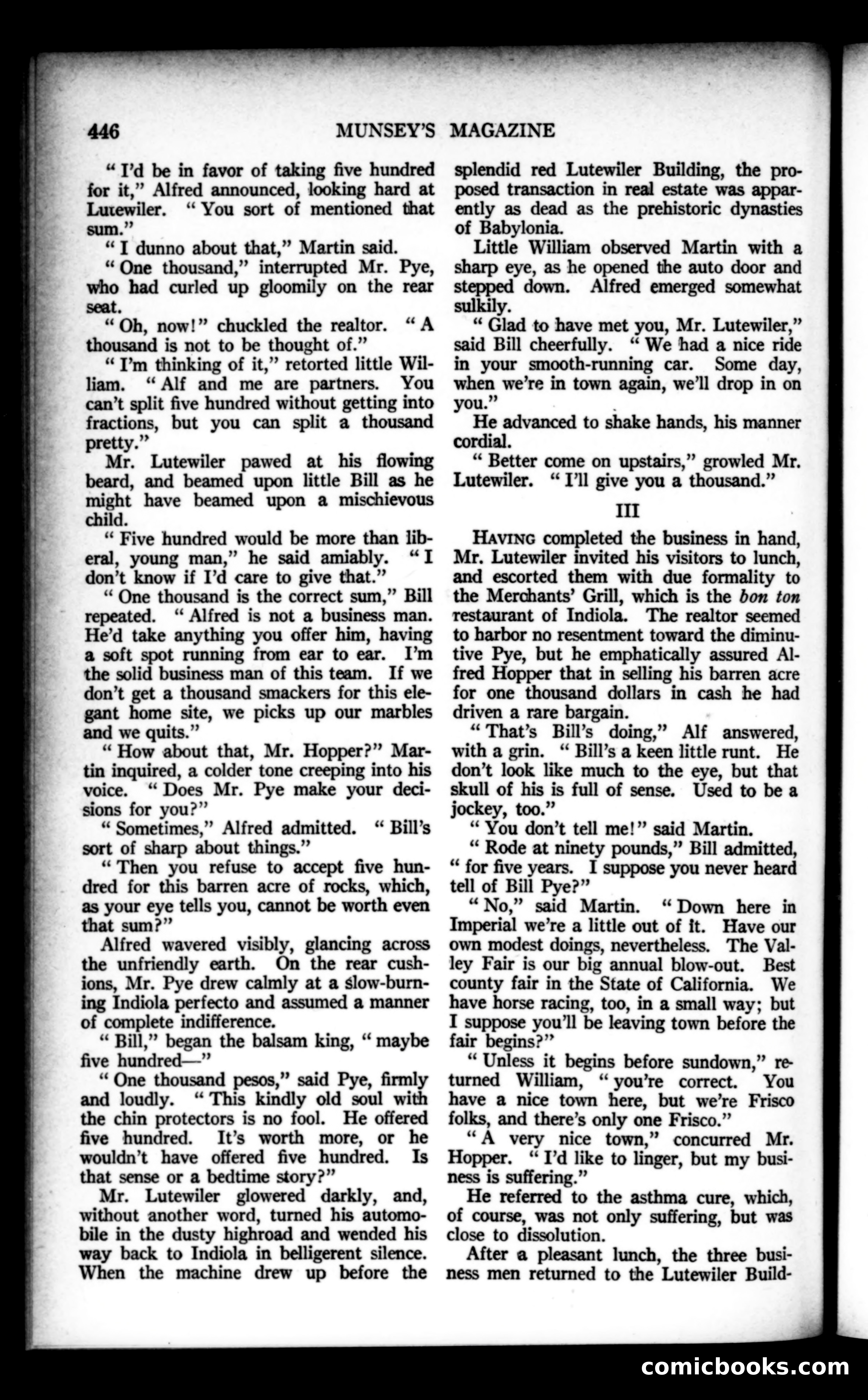 Munsey's Magazine, December 1922 — page 62 of 192