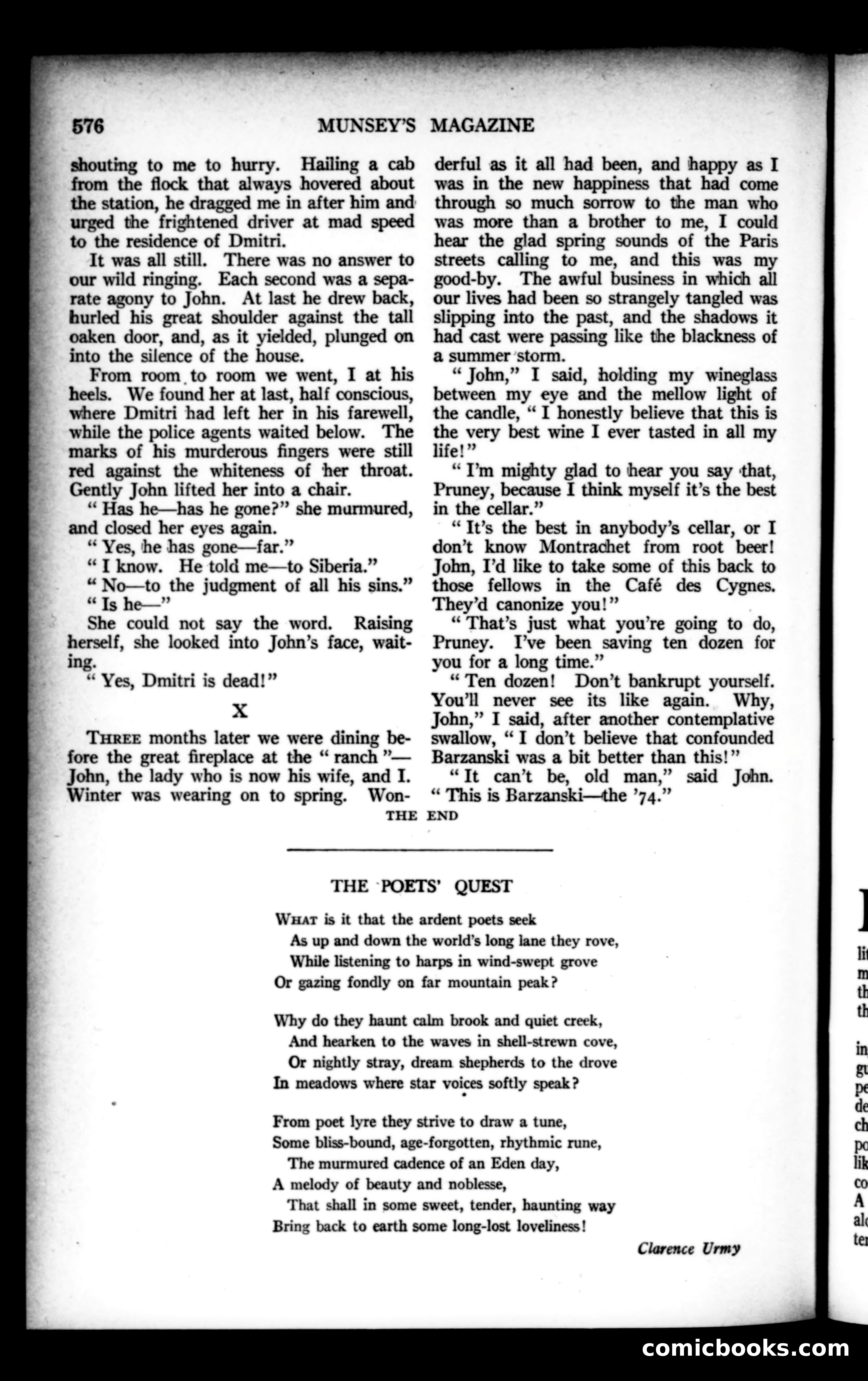 Munsey's Magazine, December 1922 — page 192 of 192