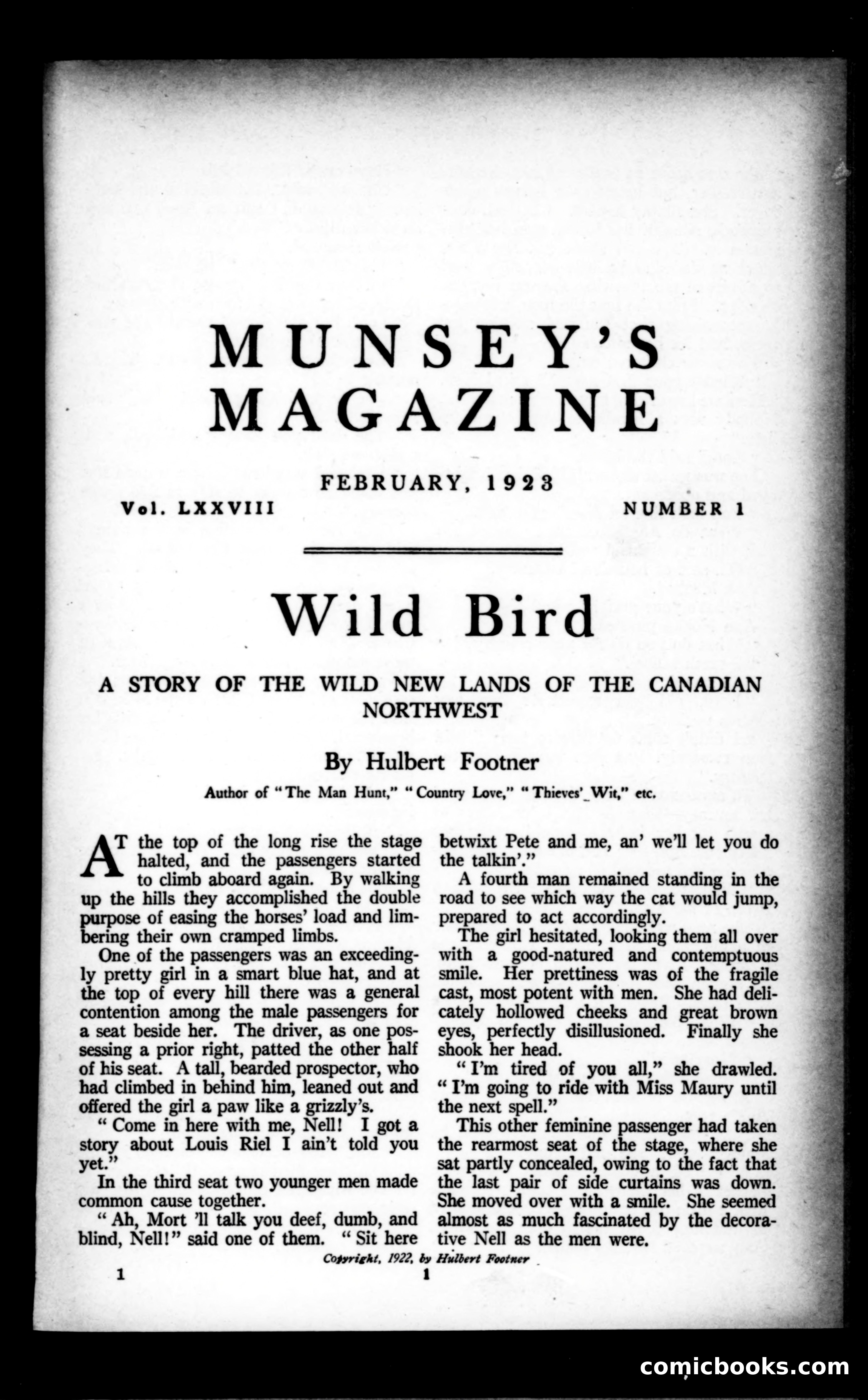 Munsey's Magazine, February 1923 — page 1 of 192