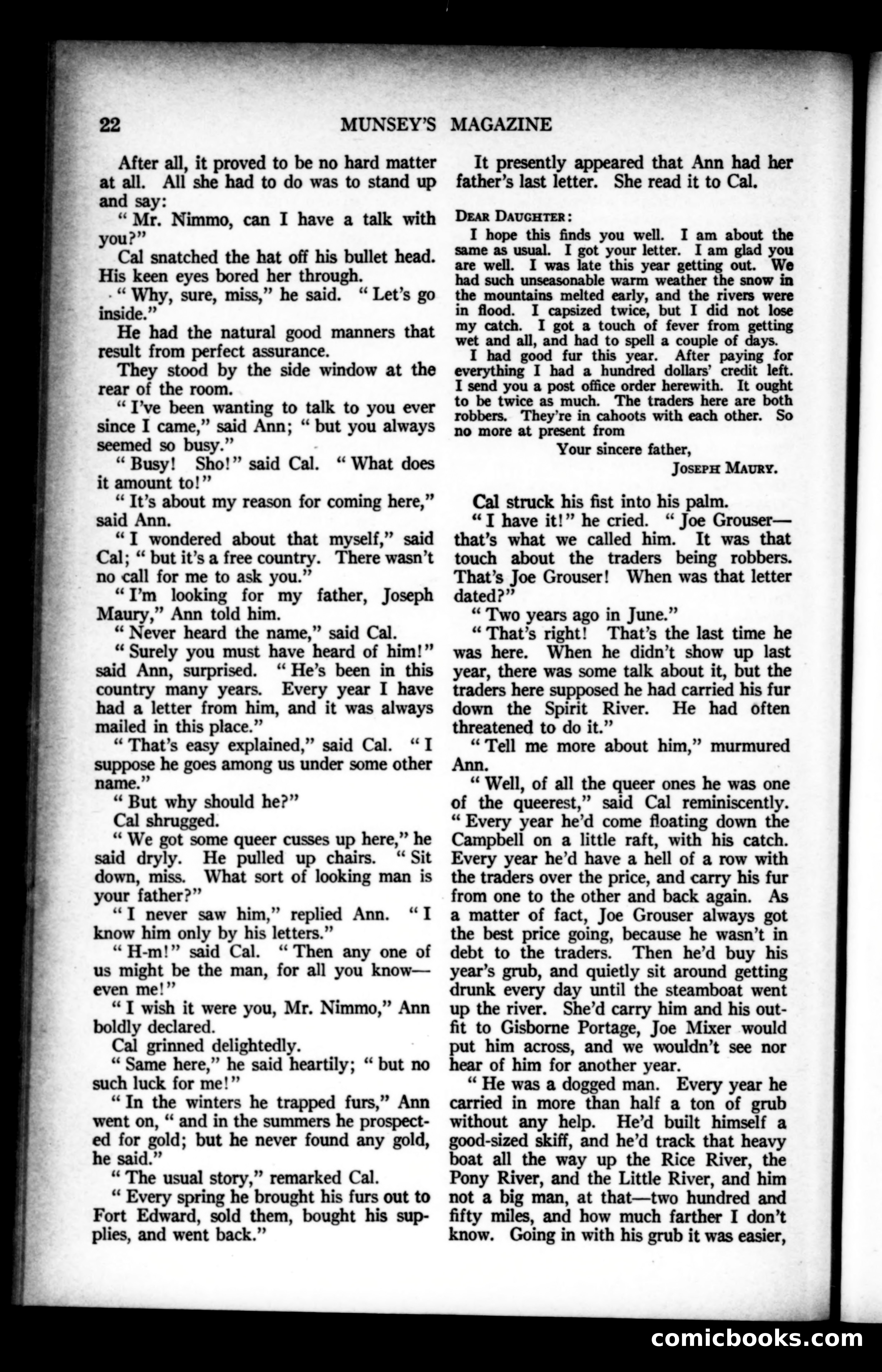 Munsey's Magazine, February 1923 — page 22 of 192