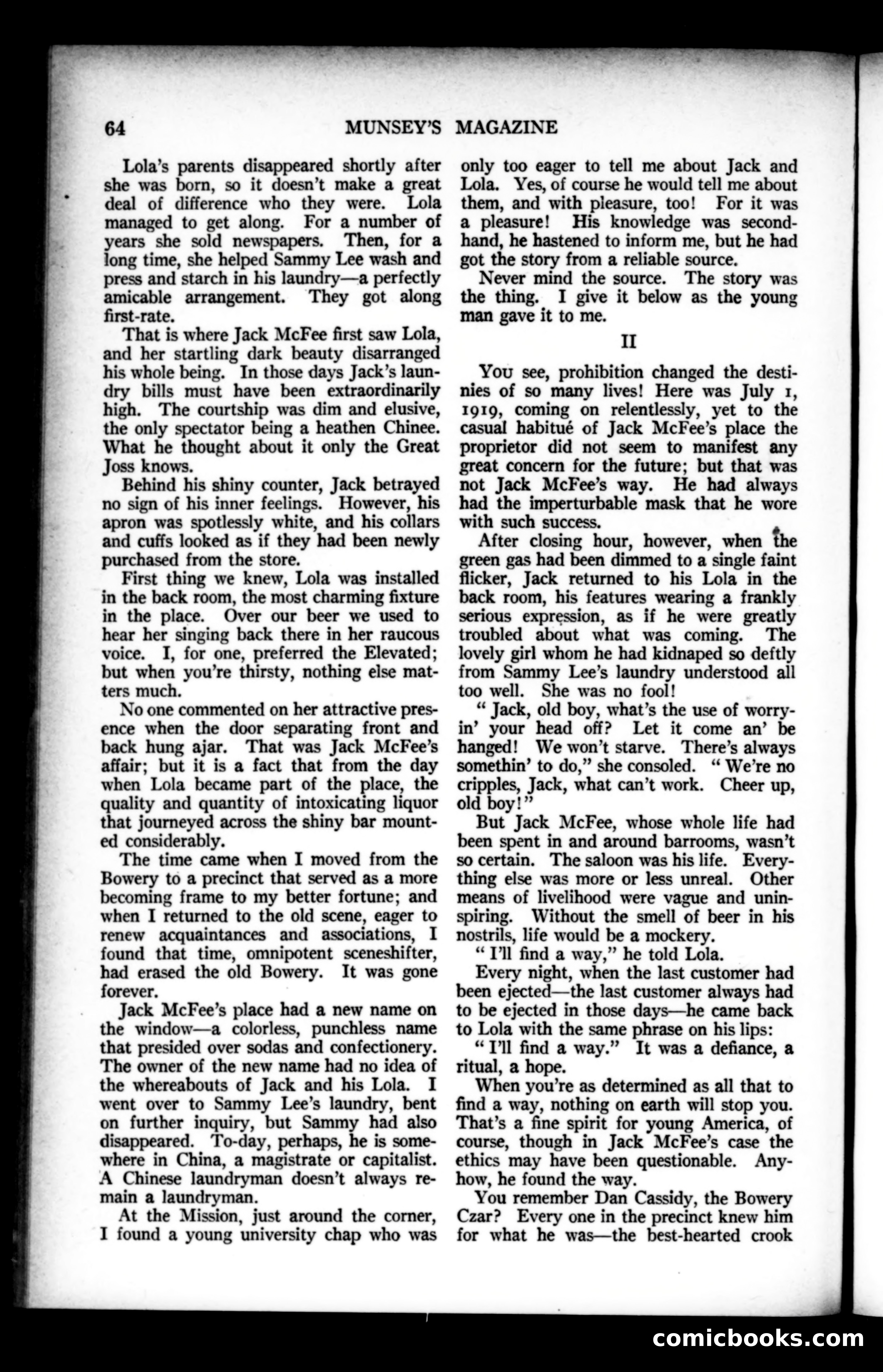 Munsey's Magazine, February 1923 — page 64 of 192